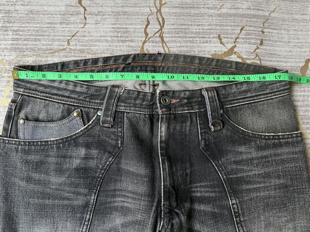 Japanese Brand FLARE Nicole Club For Men NCFM Claw Marks Design Denim Size US 34 / EU 50 - 4 Thumbnail