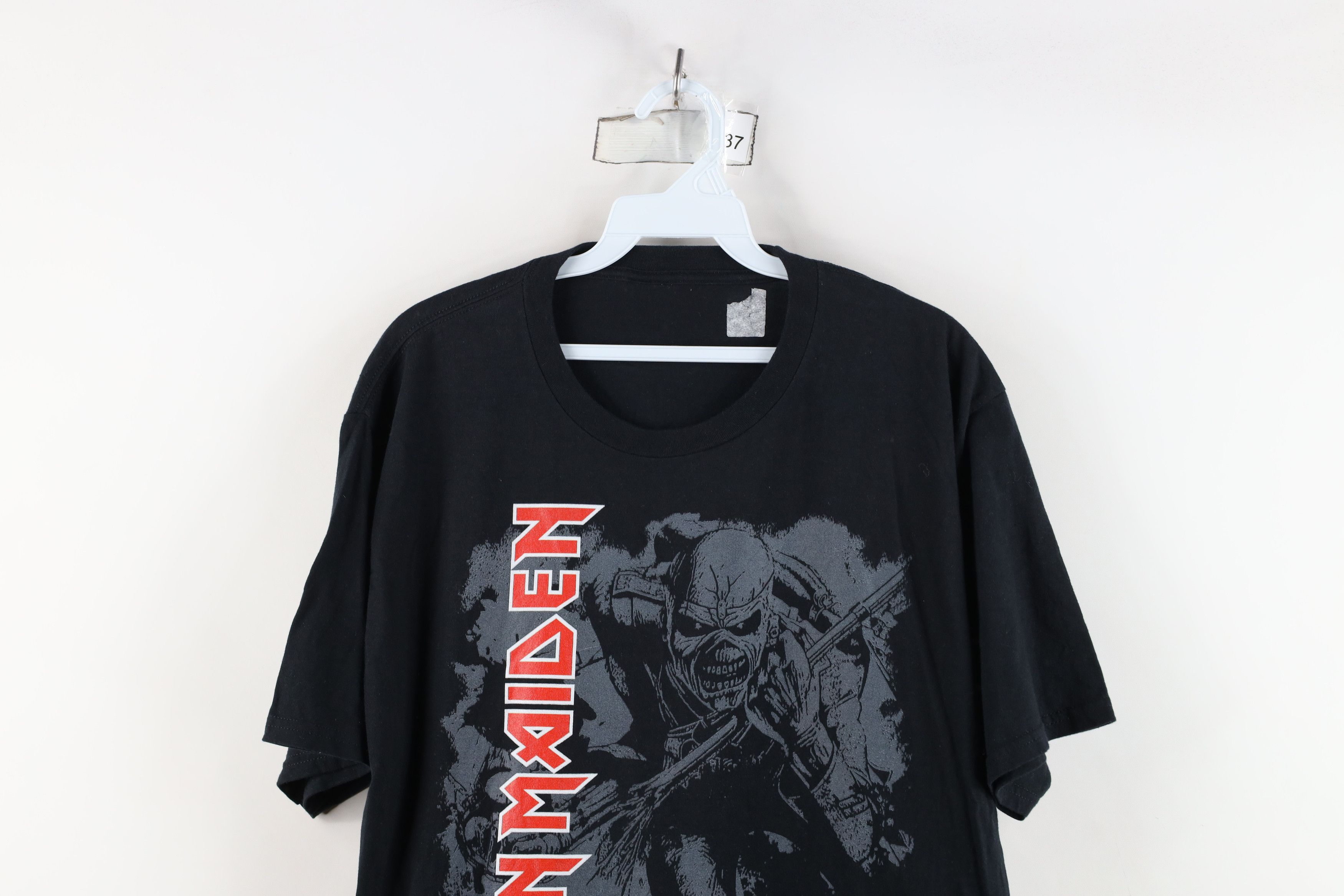 Vintage Retro Spell Out Iron Maiden Band Short Sleeve T-Shirt Black Size US L / EU 52-54 / 3 - 2 Thumbnail