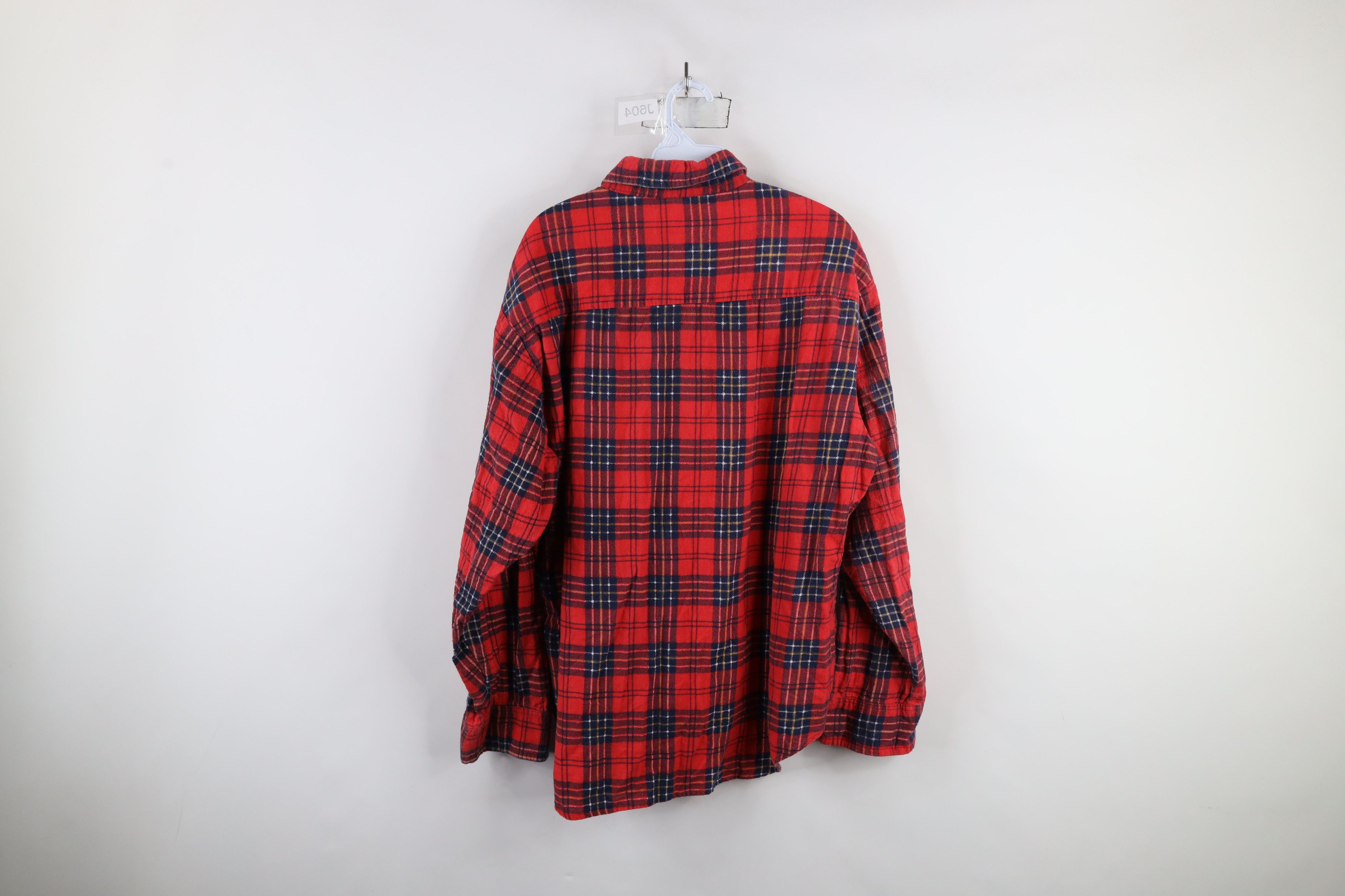 Vintage Vintage 90s Streetwear Flannel Collared Button Shirt Plaid Size US XL / EU 56 / 4 - 10 Thumbnail