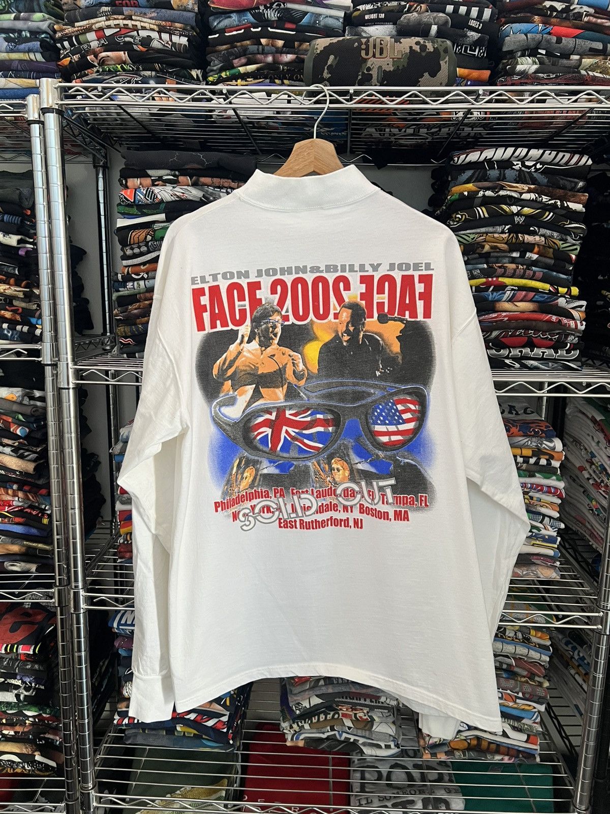 Band Tees 2002 Elton John Billy Joel Face To Tour Tee Size US XL / EU 56 / 4 - 2 Thumbnail