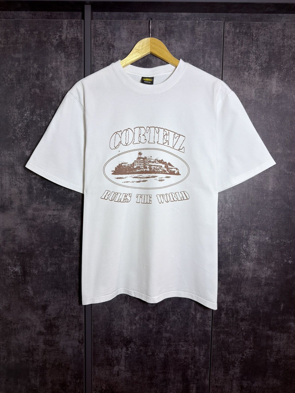 Corteiz × Supreme Supreme Corteiz Rules The World Tee Large | Grailed