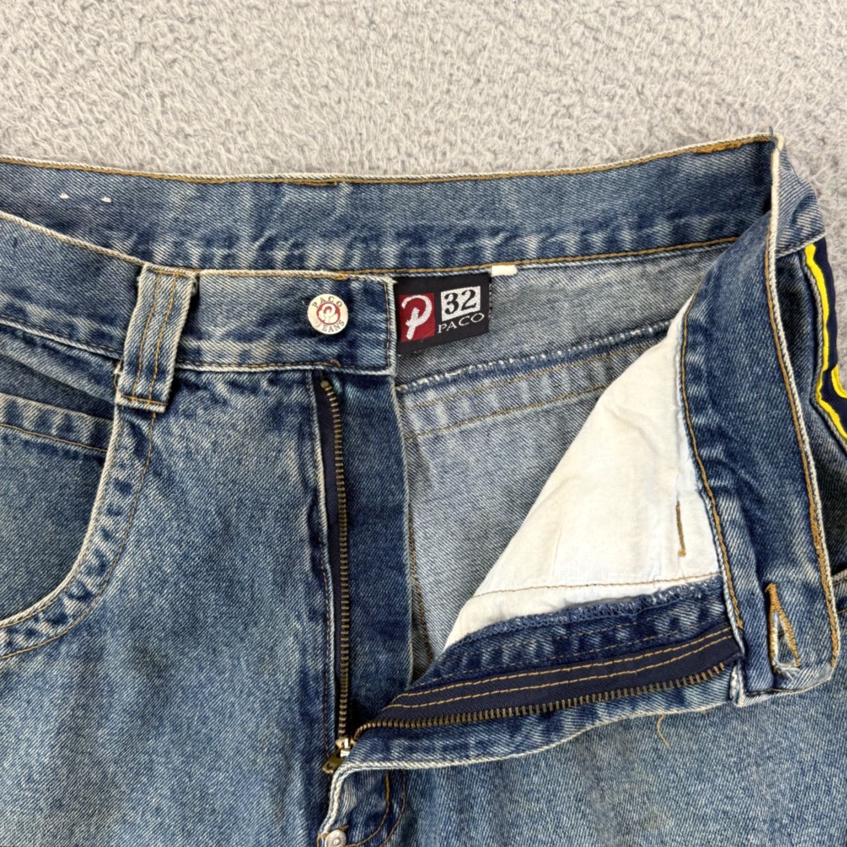 Vintage VINTAGE PACO Jeans Shorts Mens 32 Blue Baggy Denim Jorts Streetwear Skater Bermuda Hip Hop Streetwear 32 Mens Blue Denim Shorts Size US 32 / EU 48 - 6 Thumbnail