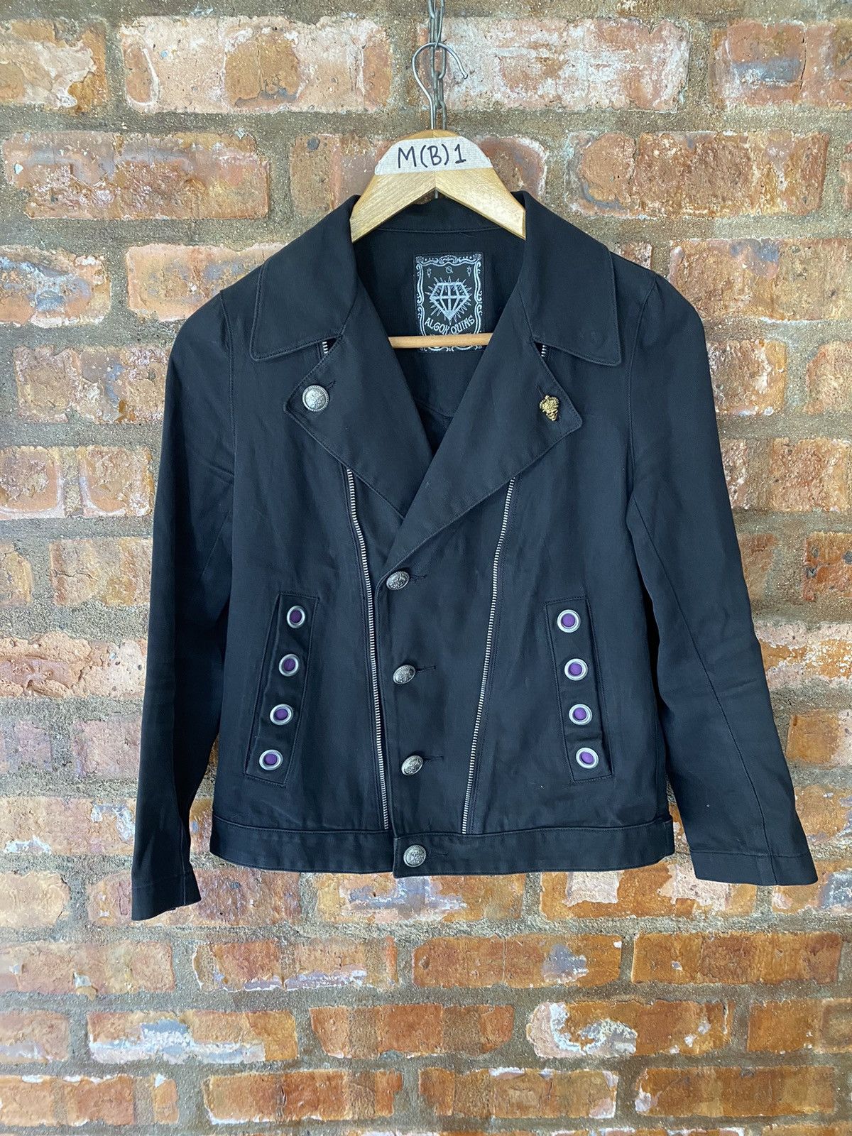 ALGONQUINS Japan punk and gothic “0” ring Zipper Jacket