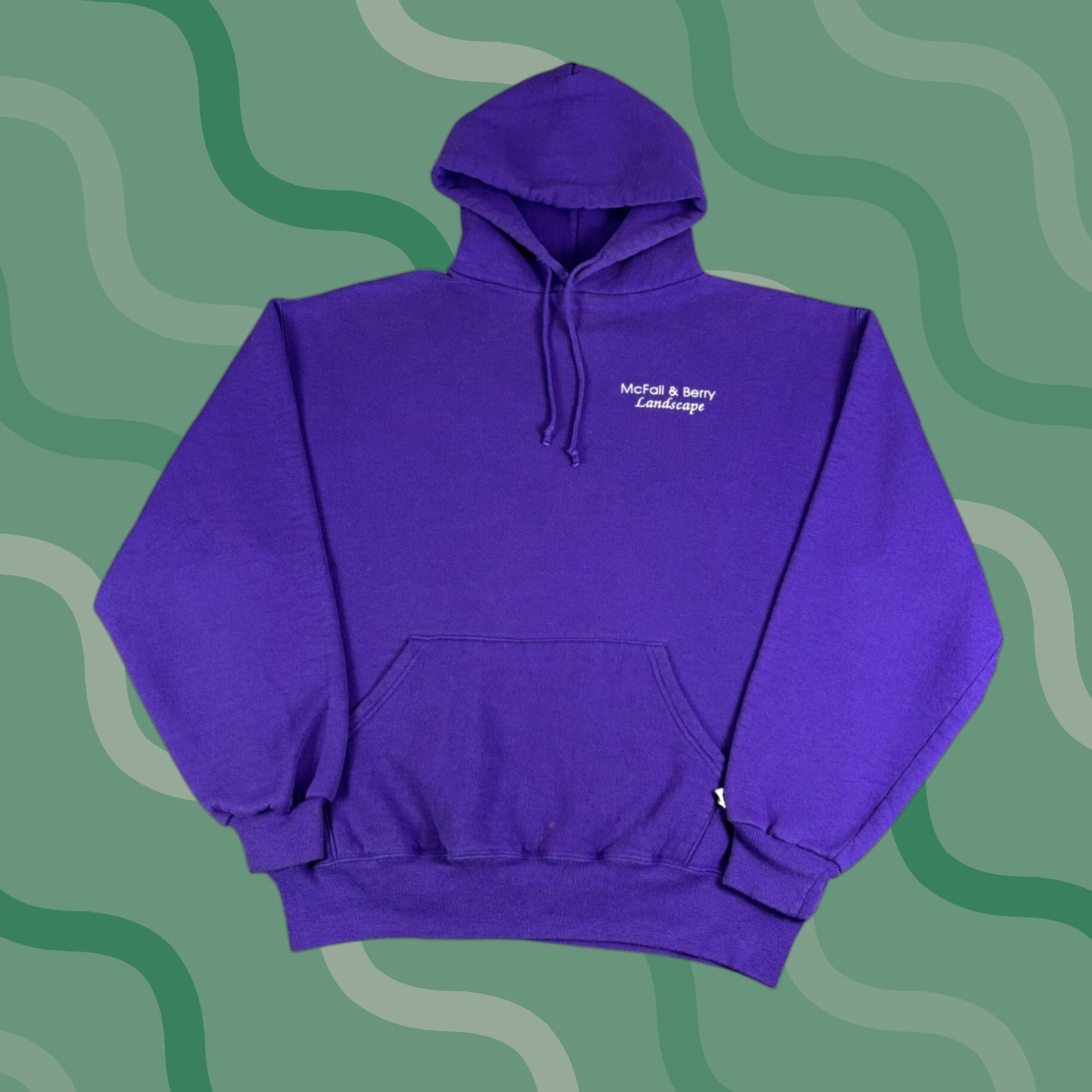 Russell Athletic VINTAGE Russell Athletic Purple McFall & Berry Landscape Sweatshirt Hoodie Mens Large Size US L / EU 52-54 / 3 - 1 Thumbnail
