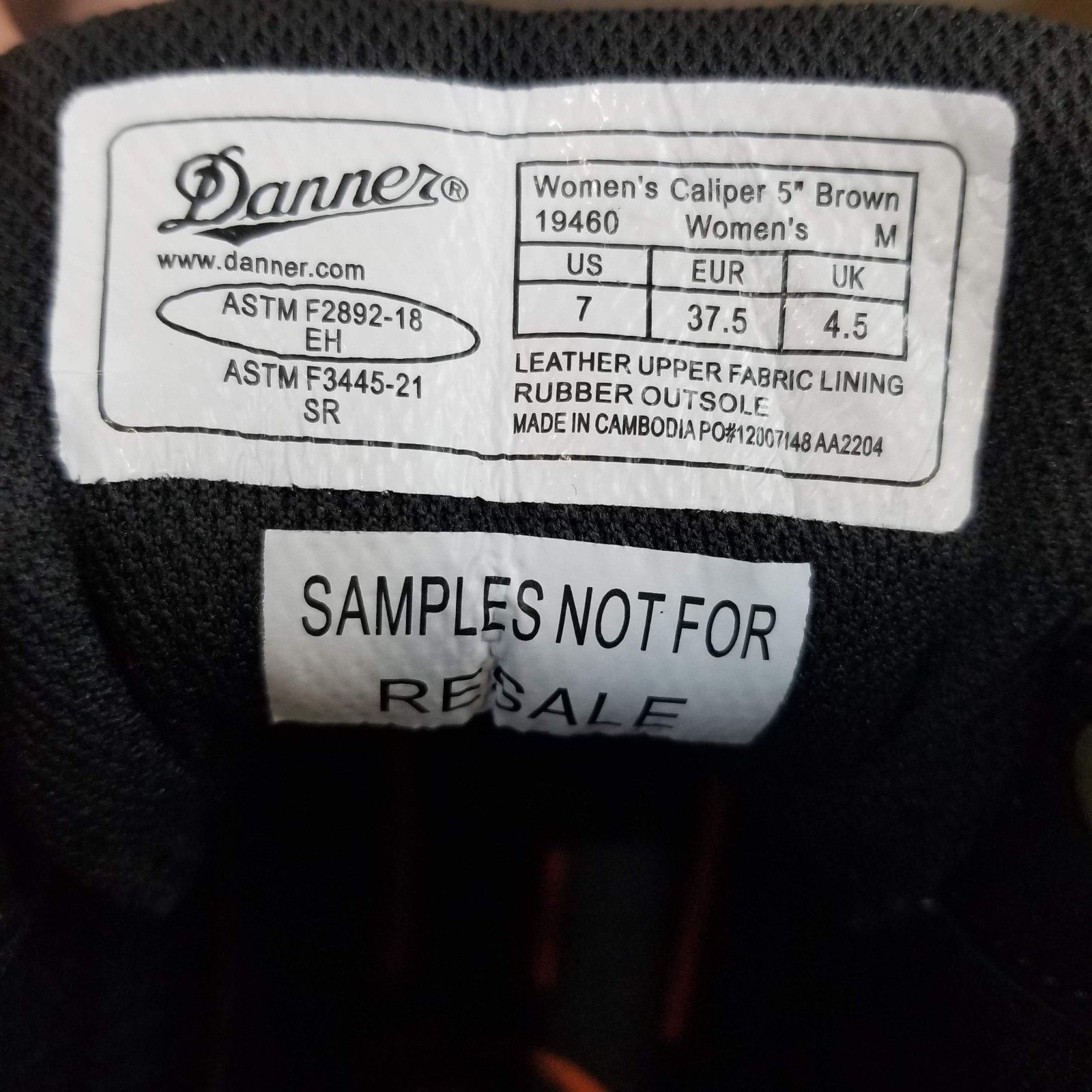 Danner Danner Womens Work Boot 7M Brown Caliper 5” EH SR ASTM 19460 Size US 7 / IT 37 - 3 Thumbnail