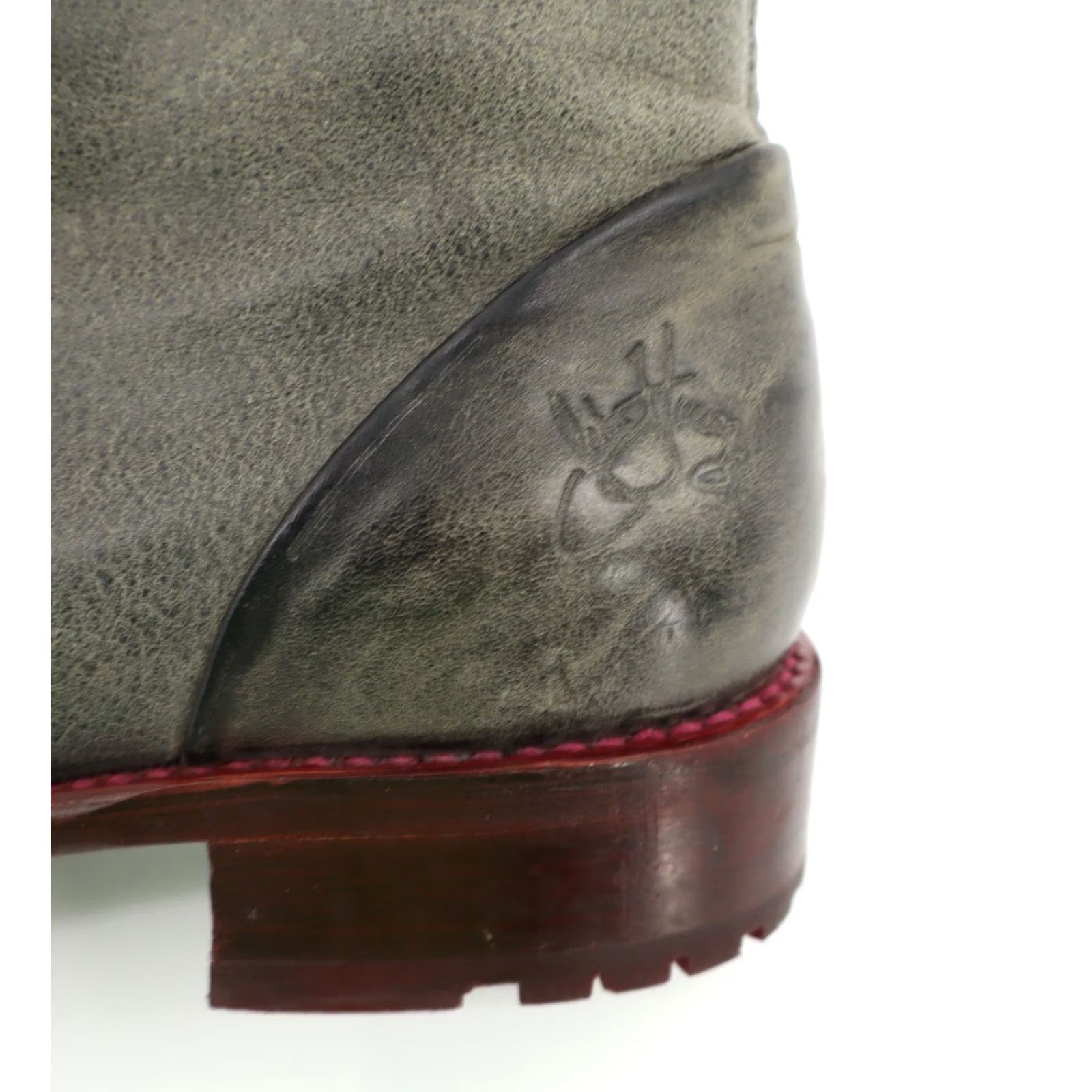 John Fluevog John Fluevog Babette Women's Ankle Boots Gray Leather Moto Biker Sz 8W Size US 8 / IT 38 - 5 Thumbnail