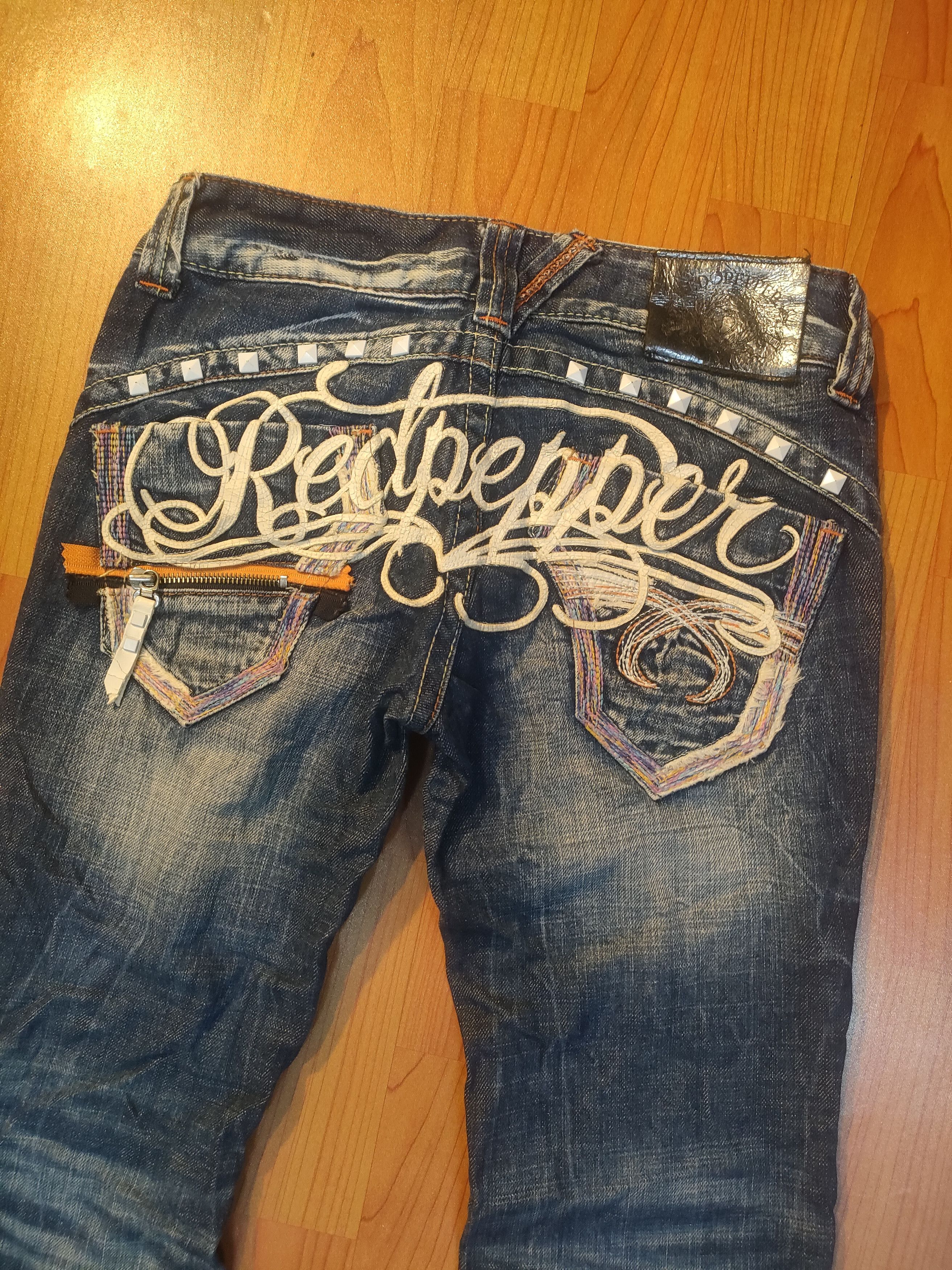If Six Was Nine × Japanese Brand Flare🔥🔥Red Pepper Jeans Size US 29 - 3 Thumbnail