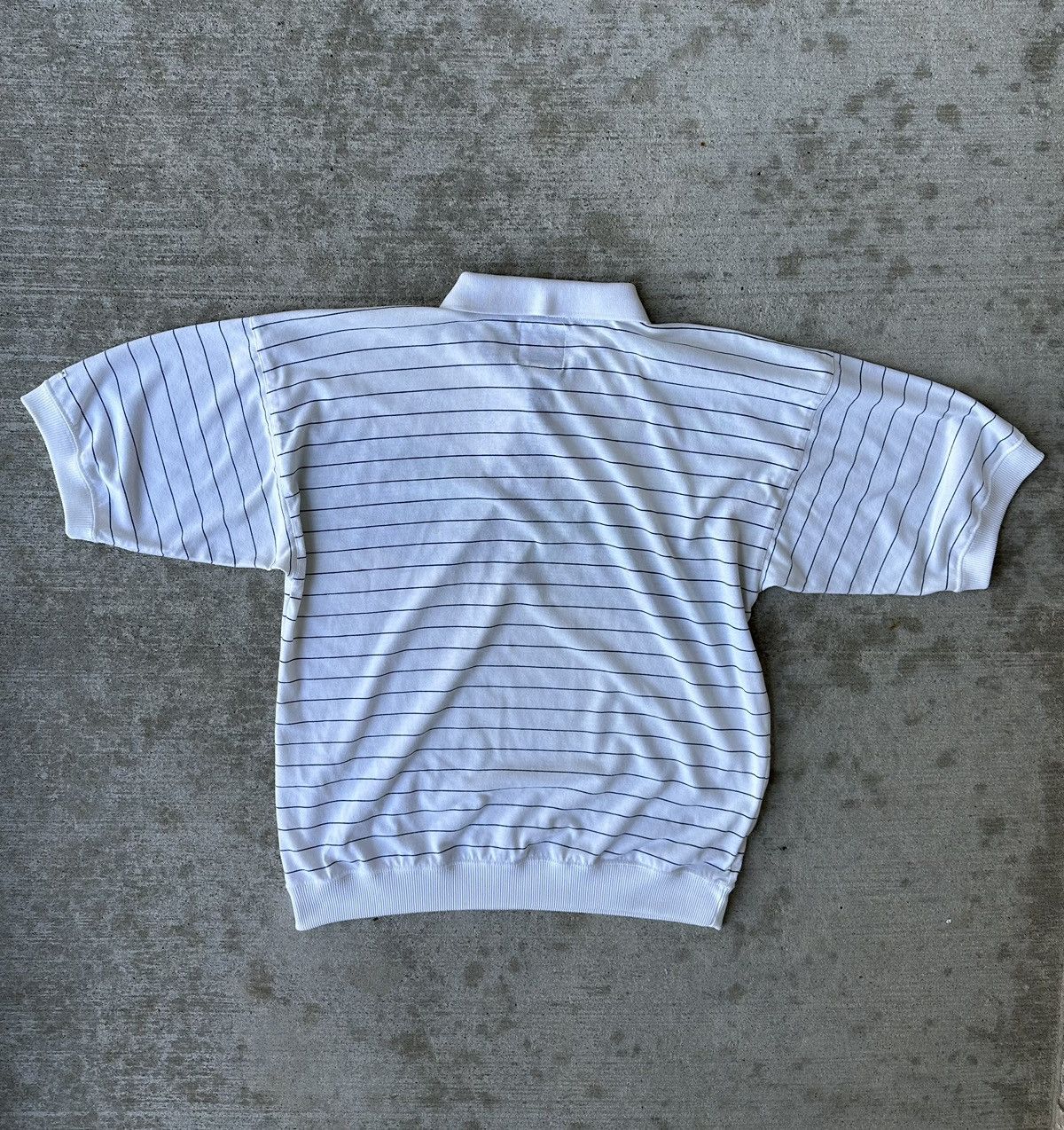 Vintage 80s Patterned Striped Polo Rugby Shirt Size US L / EU 52-54 / 3 - 7 Thumbnail