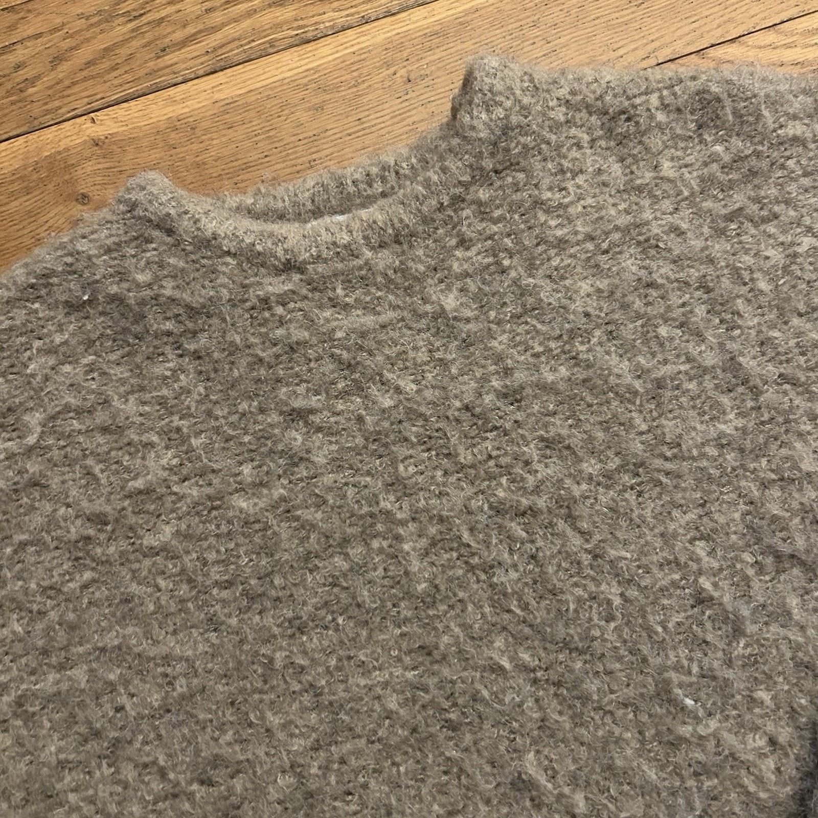 Other Le Bon Shoppe Envie Mushroom Wool Blend Fuzzy Shag Sweater Size M / US 6-8 / IT 42-44 - 2 Thumbnail