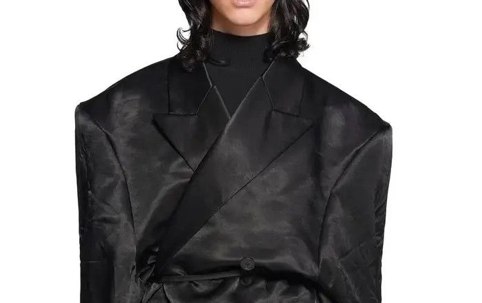 Balenciaga o1s1wg110126 Steroid Jacket in Black Size US XXL / EU 58 / 5 - 7 Thumbnail