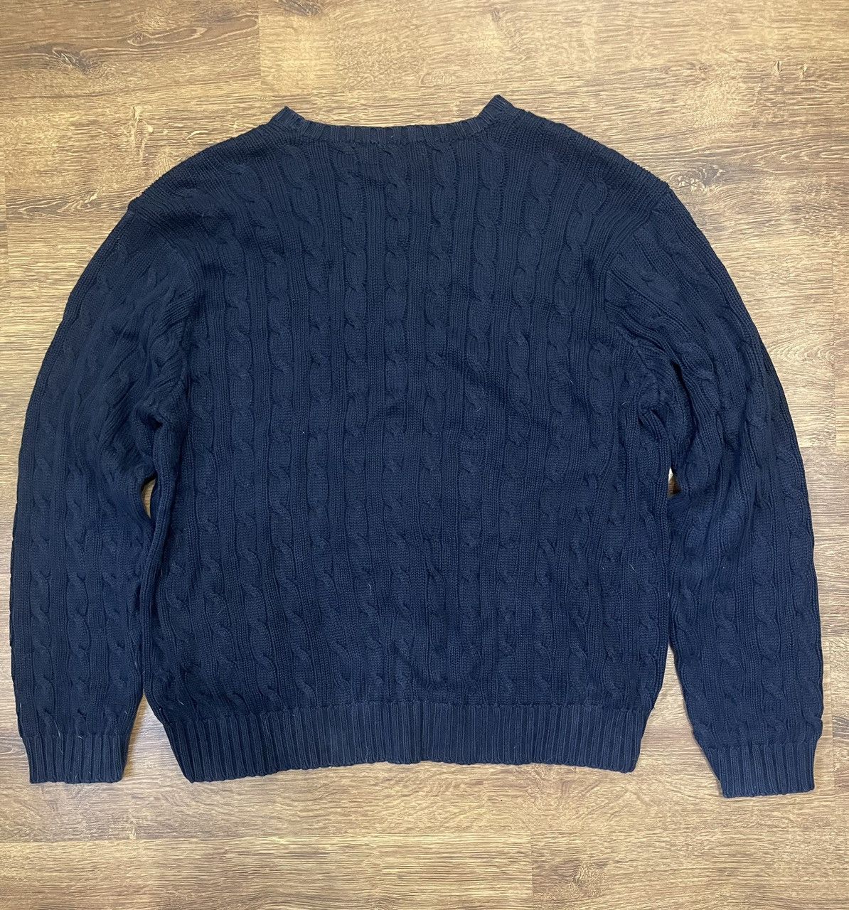 Polo Ralph Lauren × Vintage Polo Ralph Lauren navy sweater vintage Size US L / EU 52-54 / 3 - 7 Thumbnail