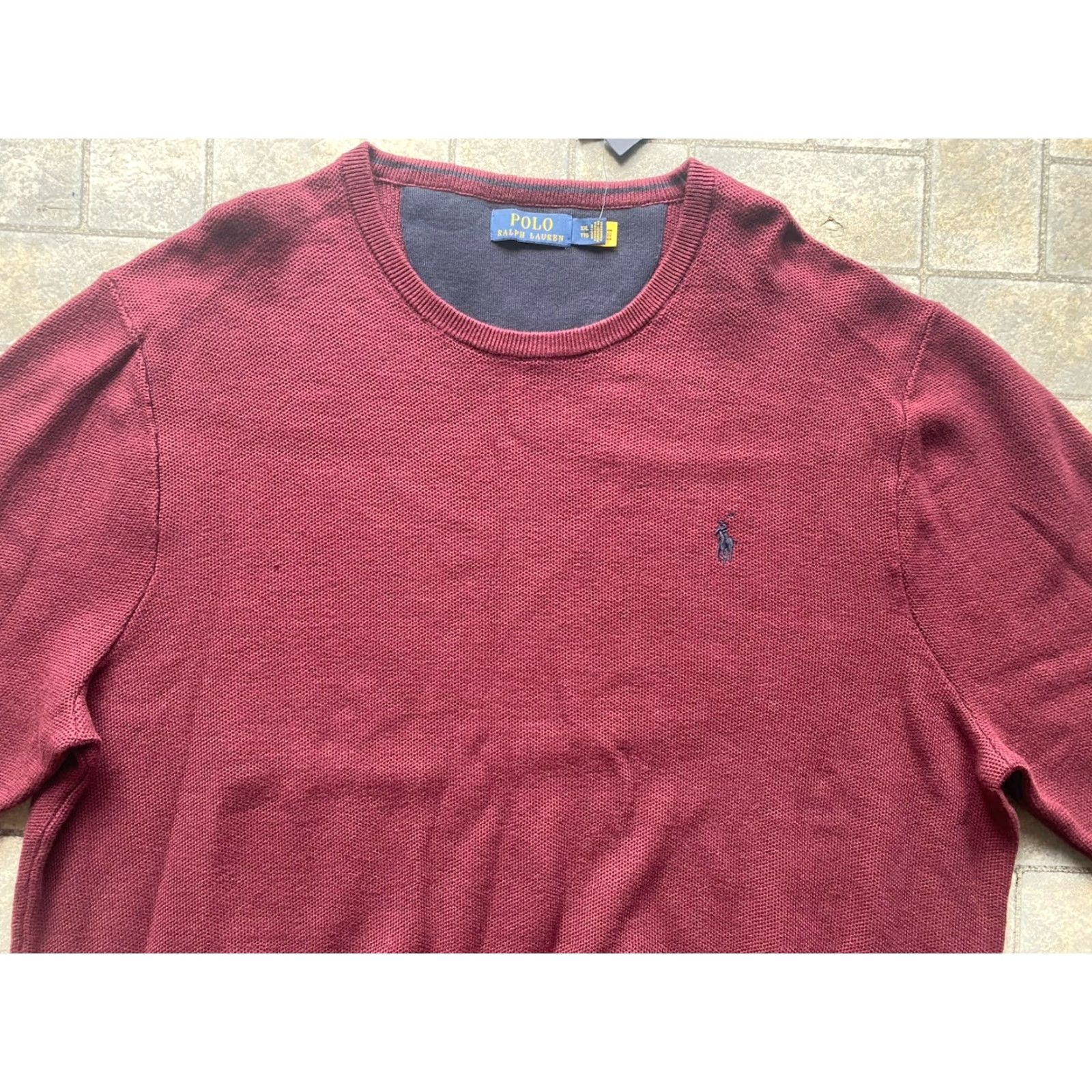 Polo Ralph Lauren Polo Ralph Lauren Sweatshirt Pullover Sweater Red 2XL Men Cotton NWT Size US XXL / EU 58 / 5 - 4 Thumbnail