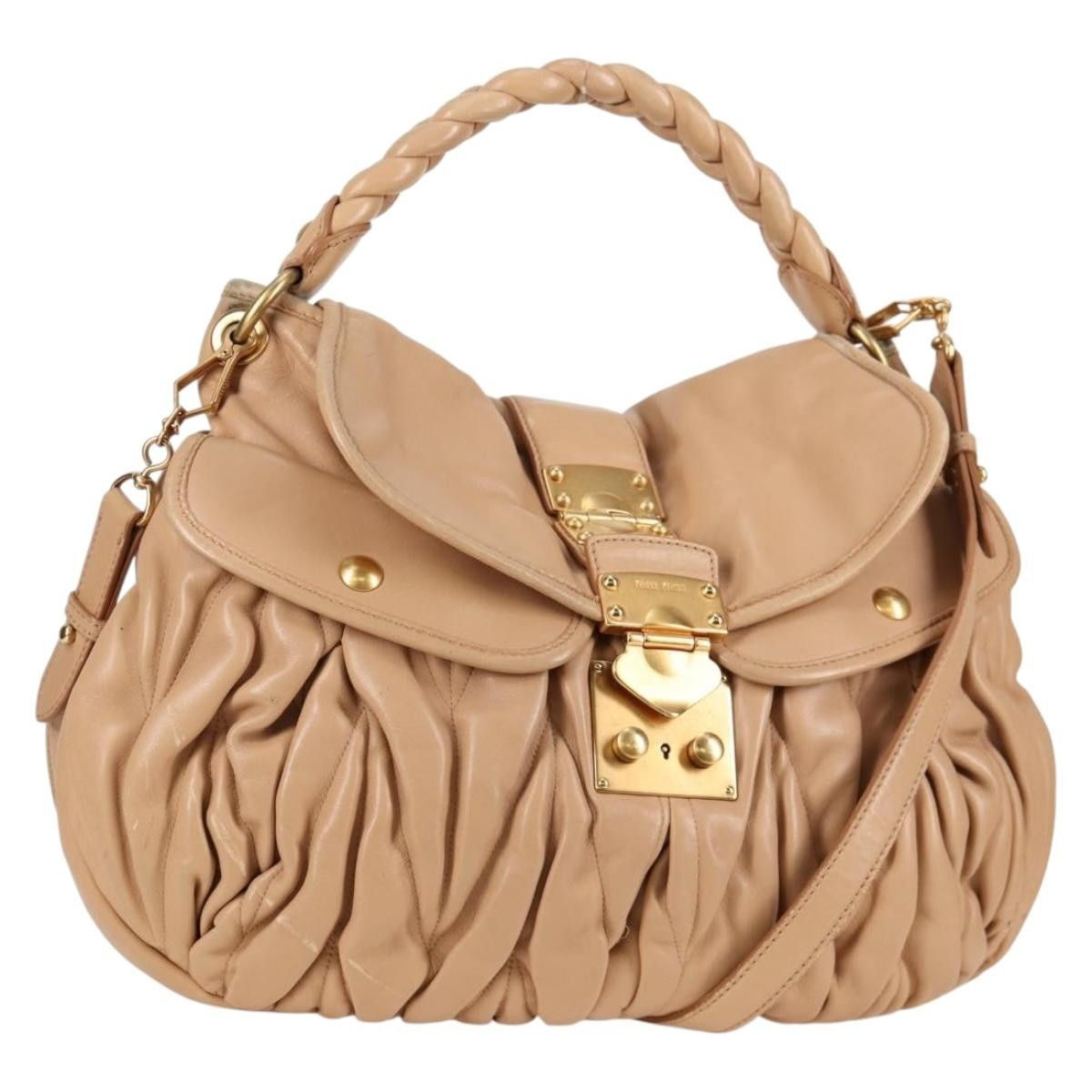 Miu Miu Miu Miu Coffer Convertible Hobo Matelasse Leather Size ONE SIZE - 1 Thumbnail