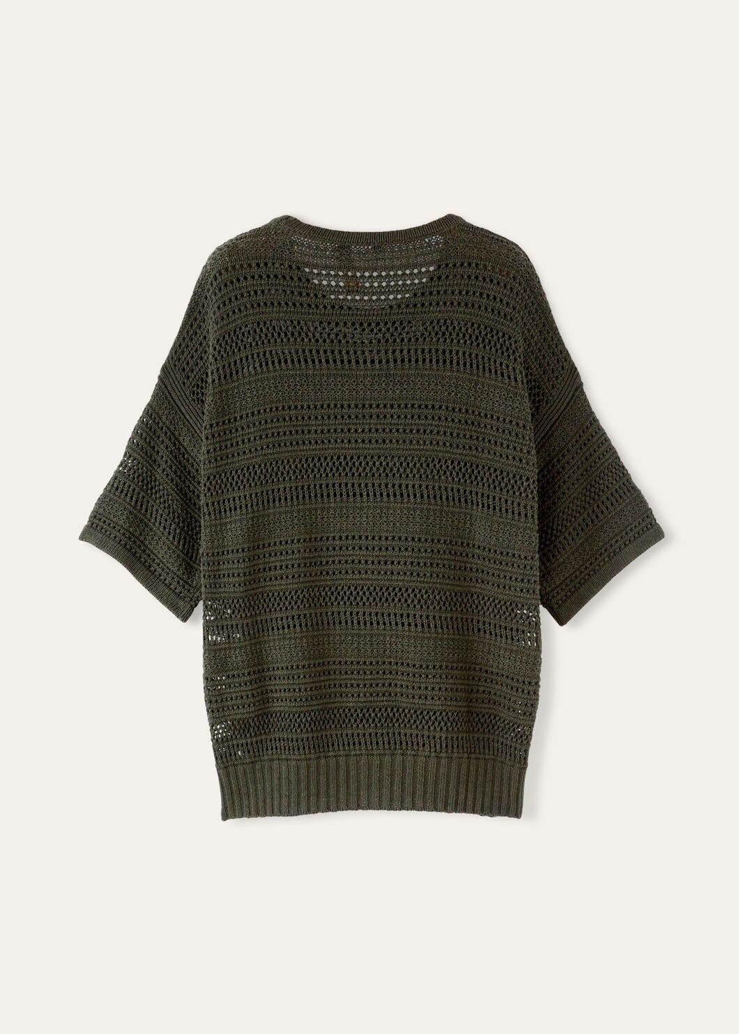 Loro Piana o1w1db10125 FAN9891 Shizen Crewneck Sweater in Dark Green Size US L / EU 52-54 / 3 - 6 Thumbnail