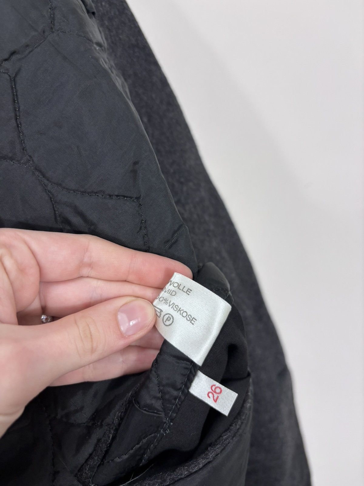 Other Vintage Julius Lang Women’s Double Breasted Grey Wool Coat Size 3XL / US 20-22 - 13 Thumbnail