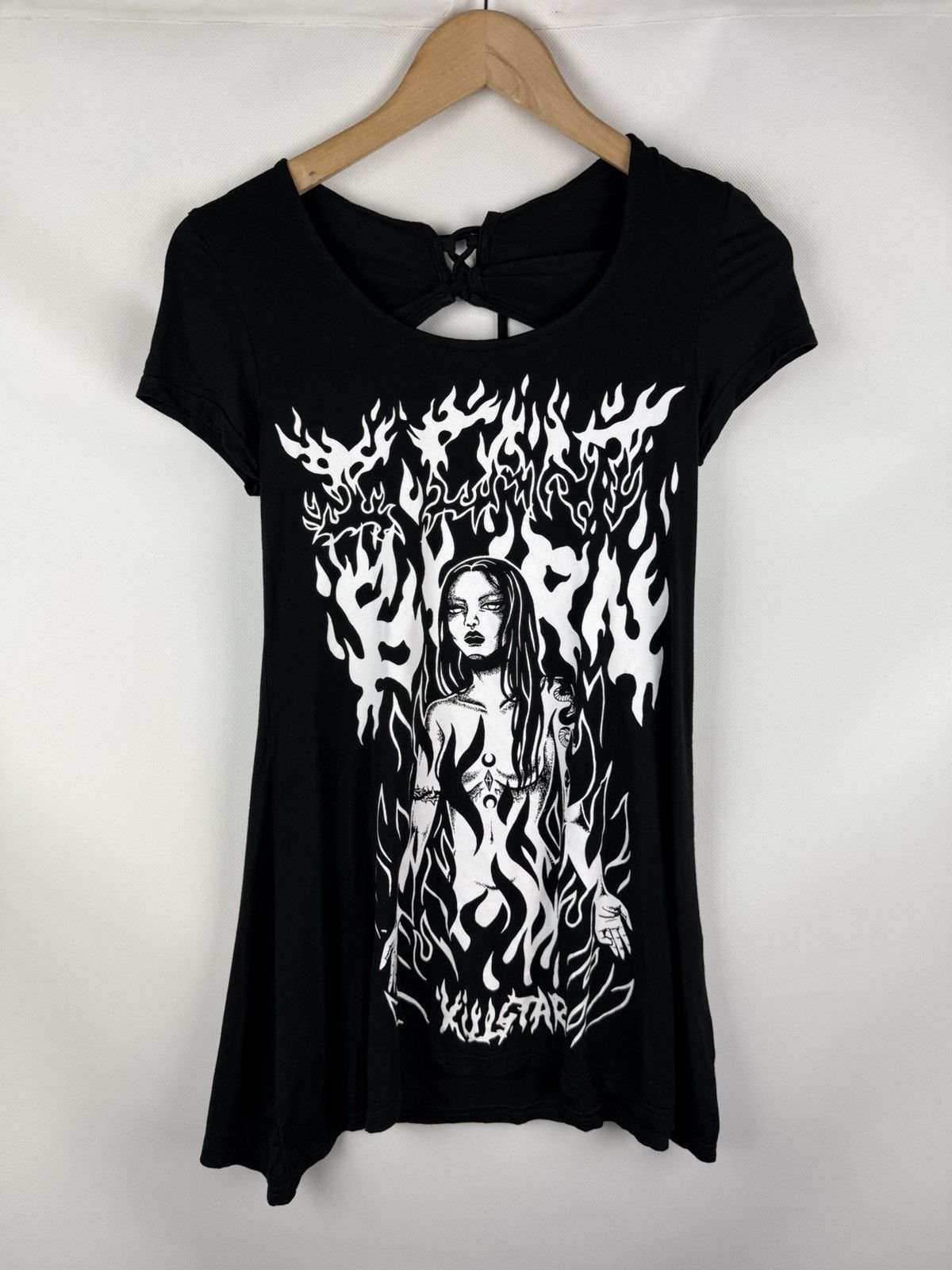 Killstar Killstar Ladies Gothic Graphic Print Short Sleeve T Shirt Size XS / US 0-2 / IT 36-38 - 1 Thumbnail