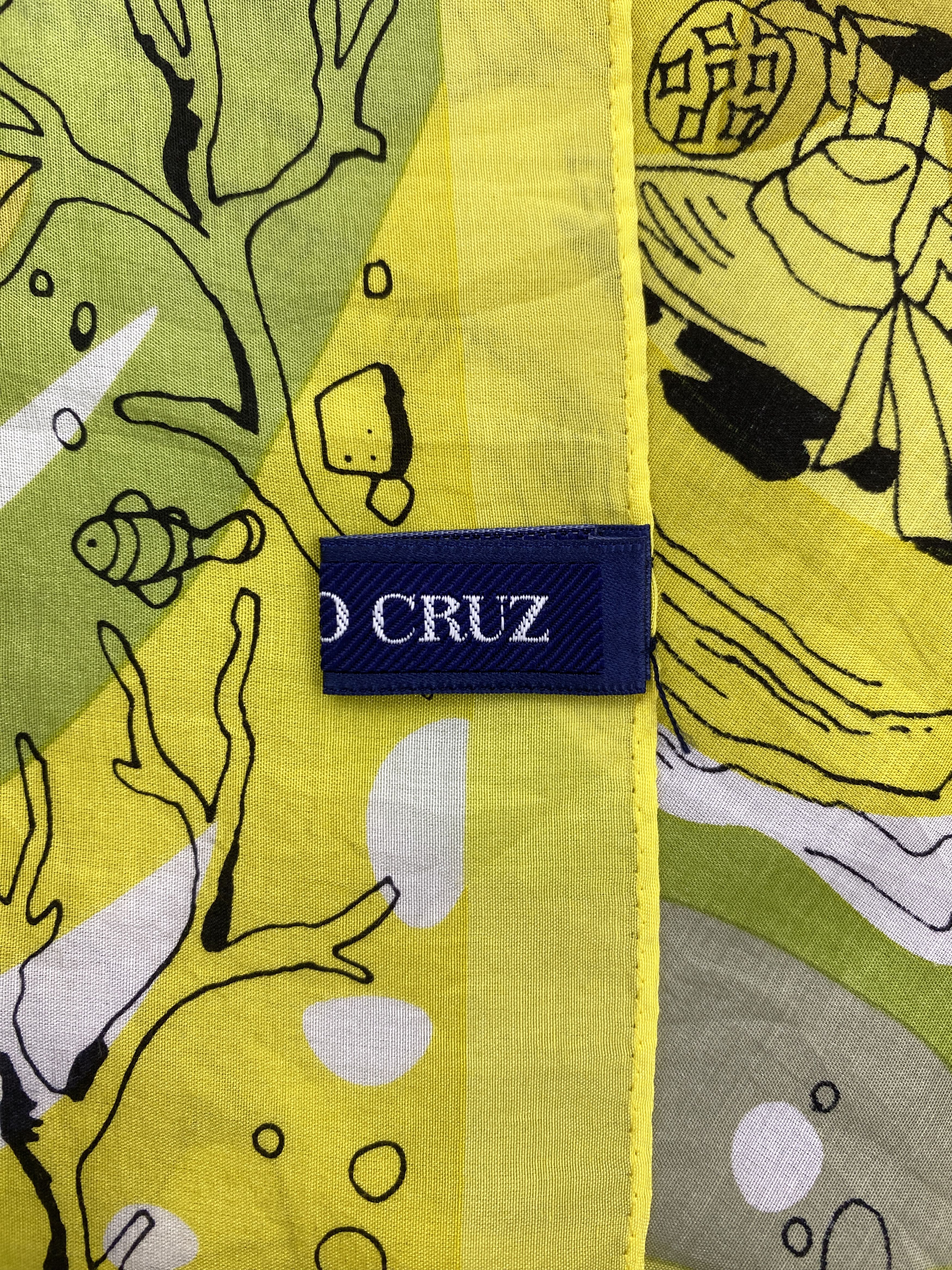 Japanese Brand Vintage Japanese Brand Deep Ocean Silk Scarf SN0134 Size ONE SIZE - 6 Thumbnail