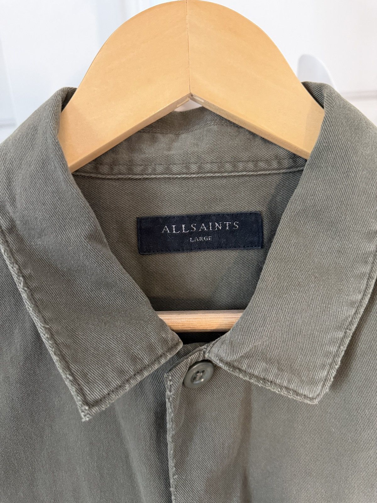 Allsaints Allsaints Green Button Up Shirt Size US L / EU 52-54 / 3 - 5 Thumbnail