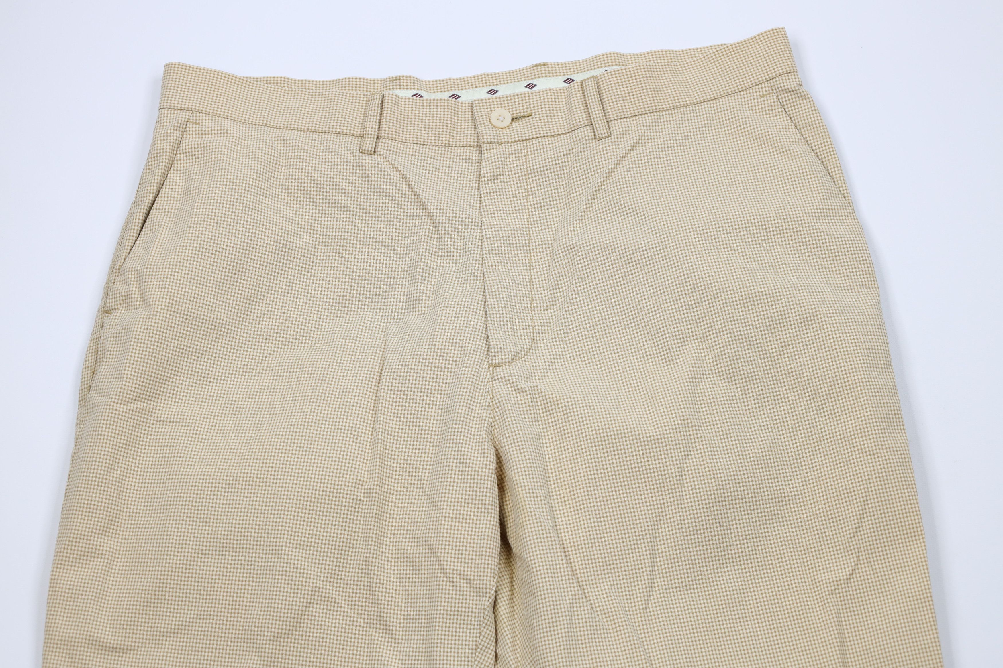 Vintage Vintage 90s Streetwear Wide Leg Chino Pants Beige Plaid Size US 36 / EU 52 - 2 Thumbnail