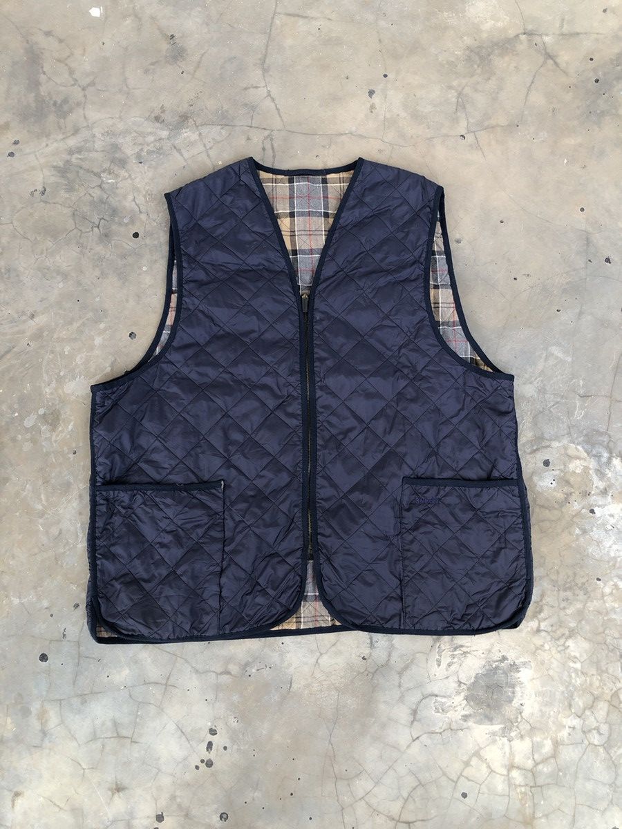 Barbour Barbour Navy Quilted Waistcoat Zip In Liner Vest Outdoor Size US L / EU 52-54 / 3 - 1 Thumbnail