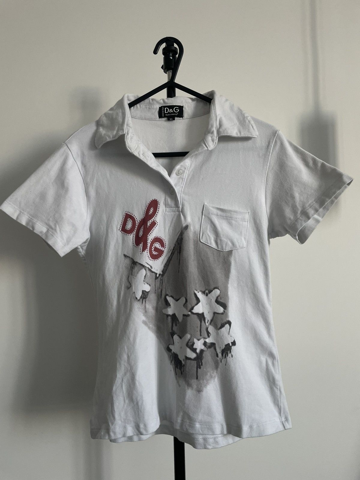 Dolce & Gabbana Vintage Y2K Dolce & Gabbana Polos Crop Shirt RARE Size M / US 6-8 / IT 42-44 - 2 Thumbnail