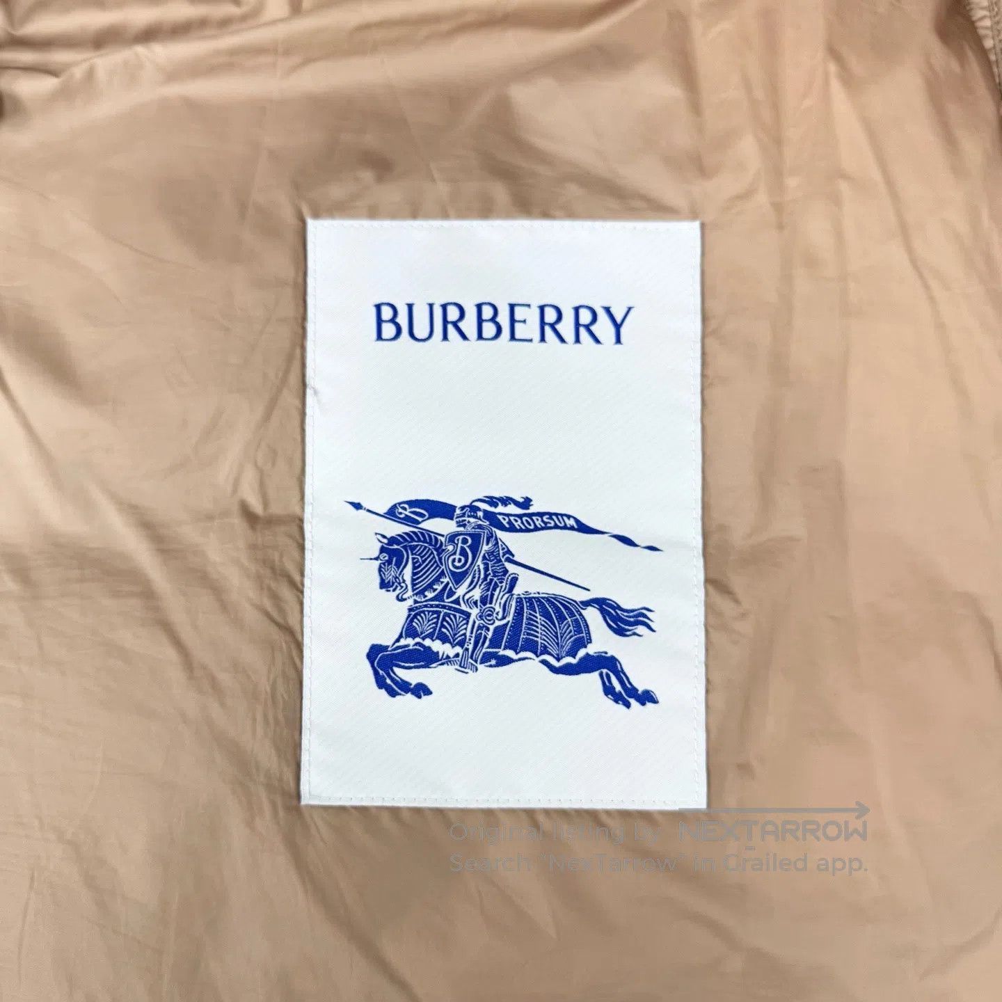 Burberry Burberry Khaki Brim Check Pattern Rubber Logo Goose Down S Size US XL / EU 56 / 4 - 5 Thumbnail