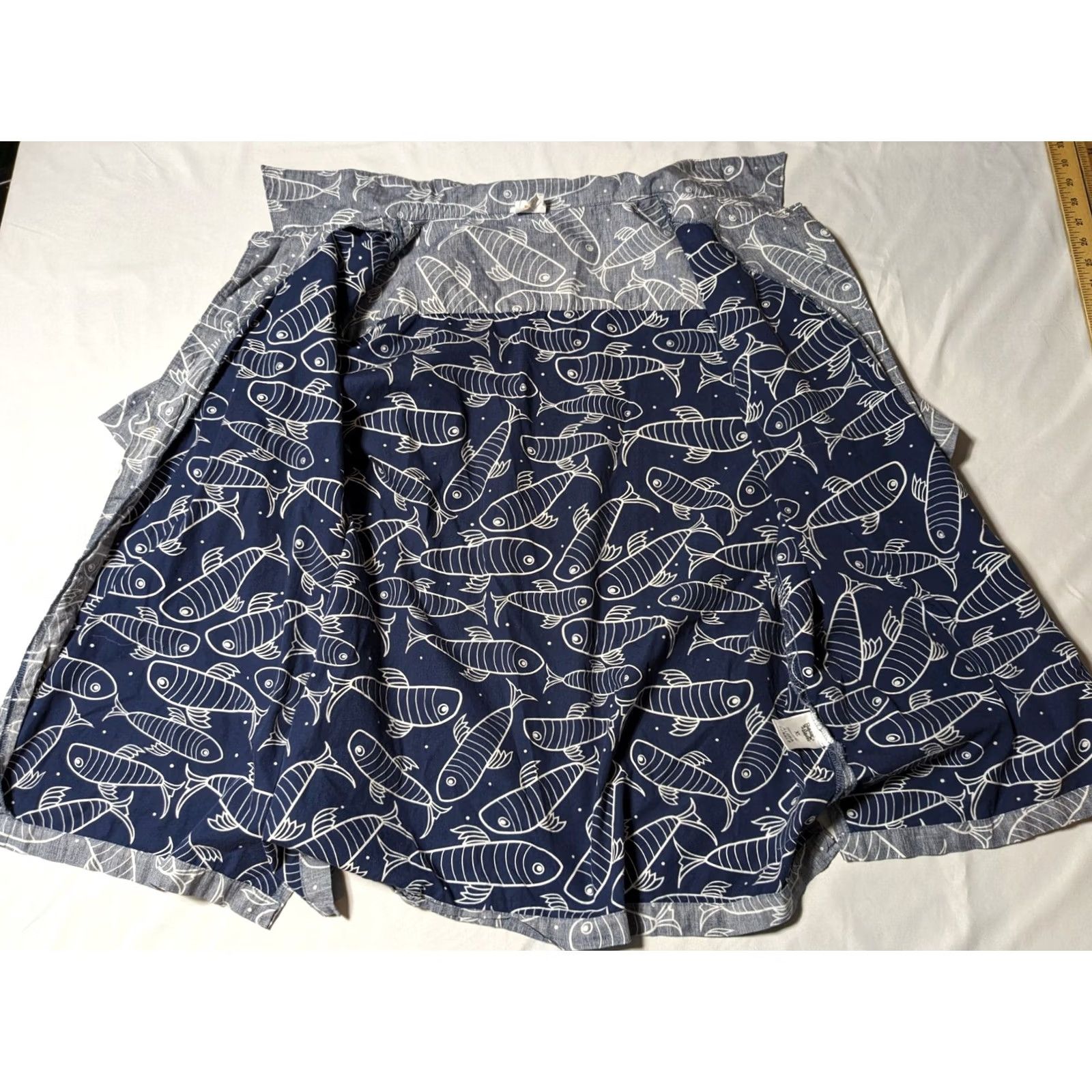Paradise Barefoot In Paradise Men Button-Up Shirt XL Blue FISH AOP Cardigan? Size US XL / EU 56 / 4 - 3 Thumbnail