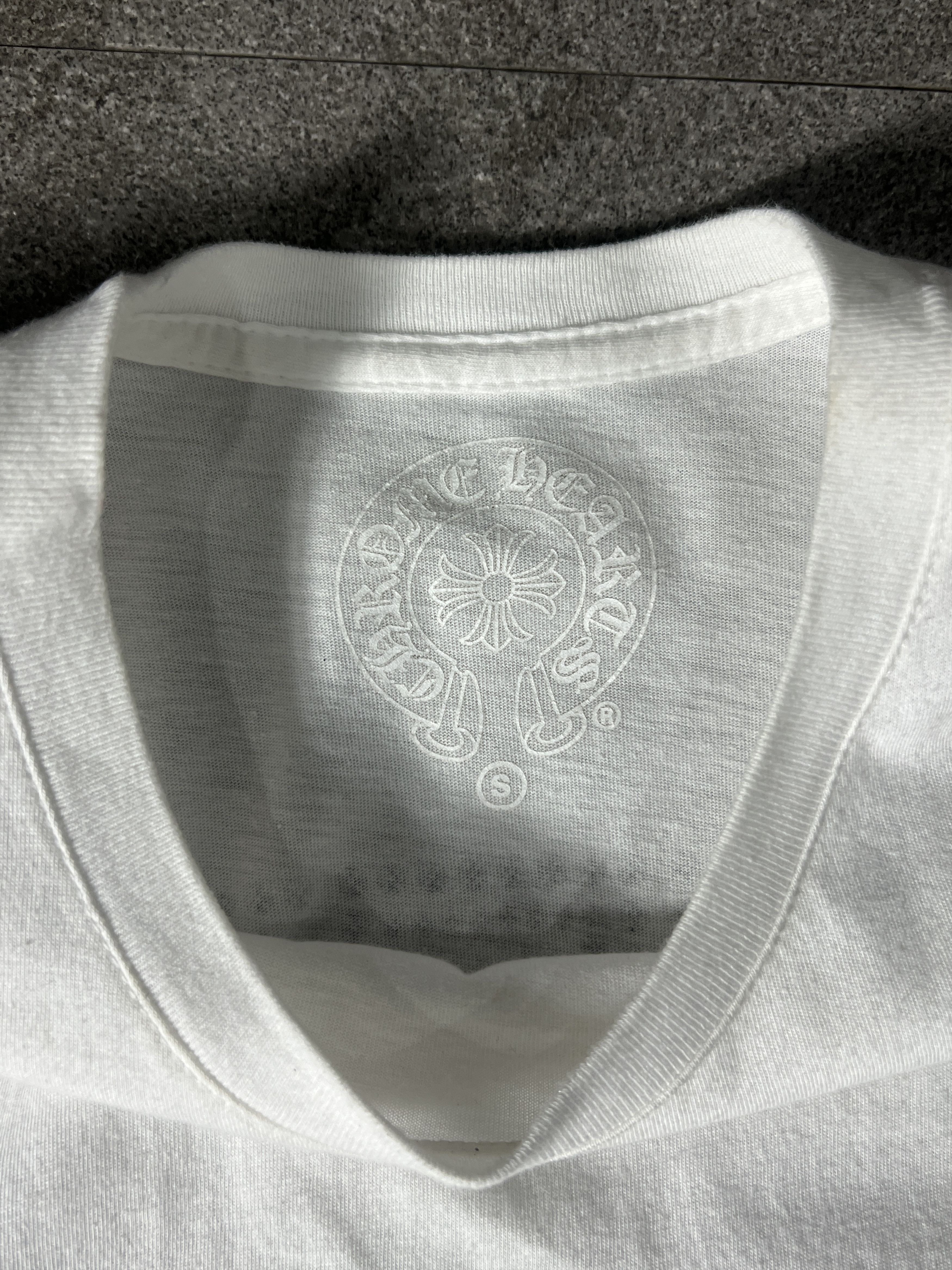 Chrome Hearts Chrome Hearts Cross Grid Pocket Tee White Size S Size US S / EU 44-46 / 1 - 3 Thumbnail
