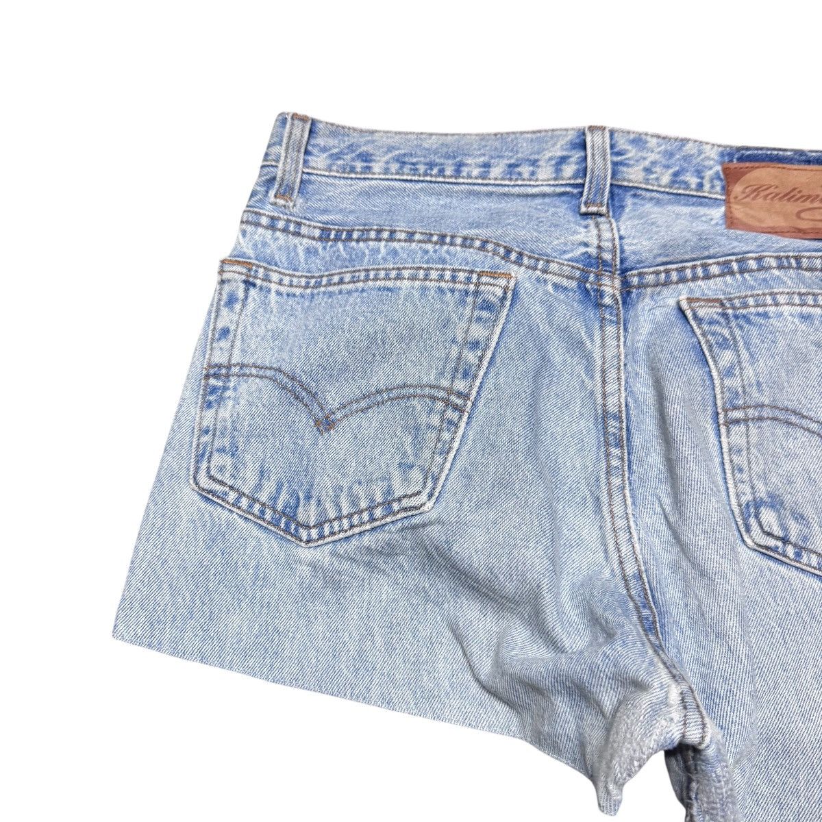 Japanese Brand Vintage Levis 501 Patchwork Jeans Remake By Kalimera Size US 31 - 12 Thumbnail