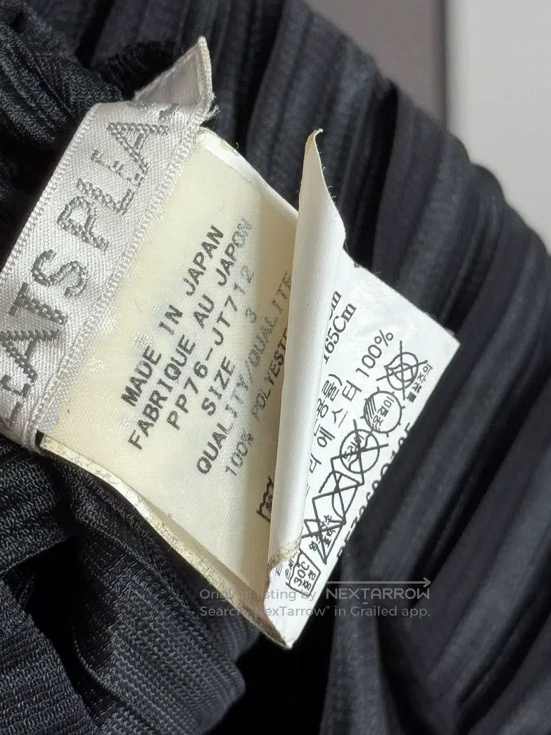 Issey Miyake Issey Miyake Diagonal Stripe Pleated Spring Long Top Size L / US 10 / IT 46 - 3 Thumbnail