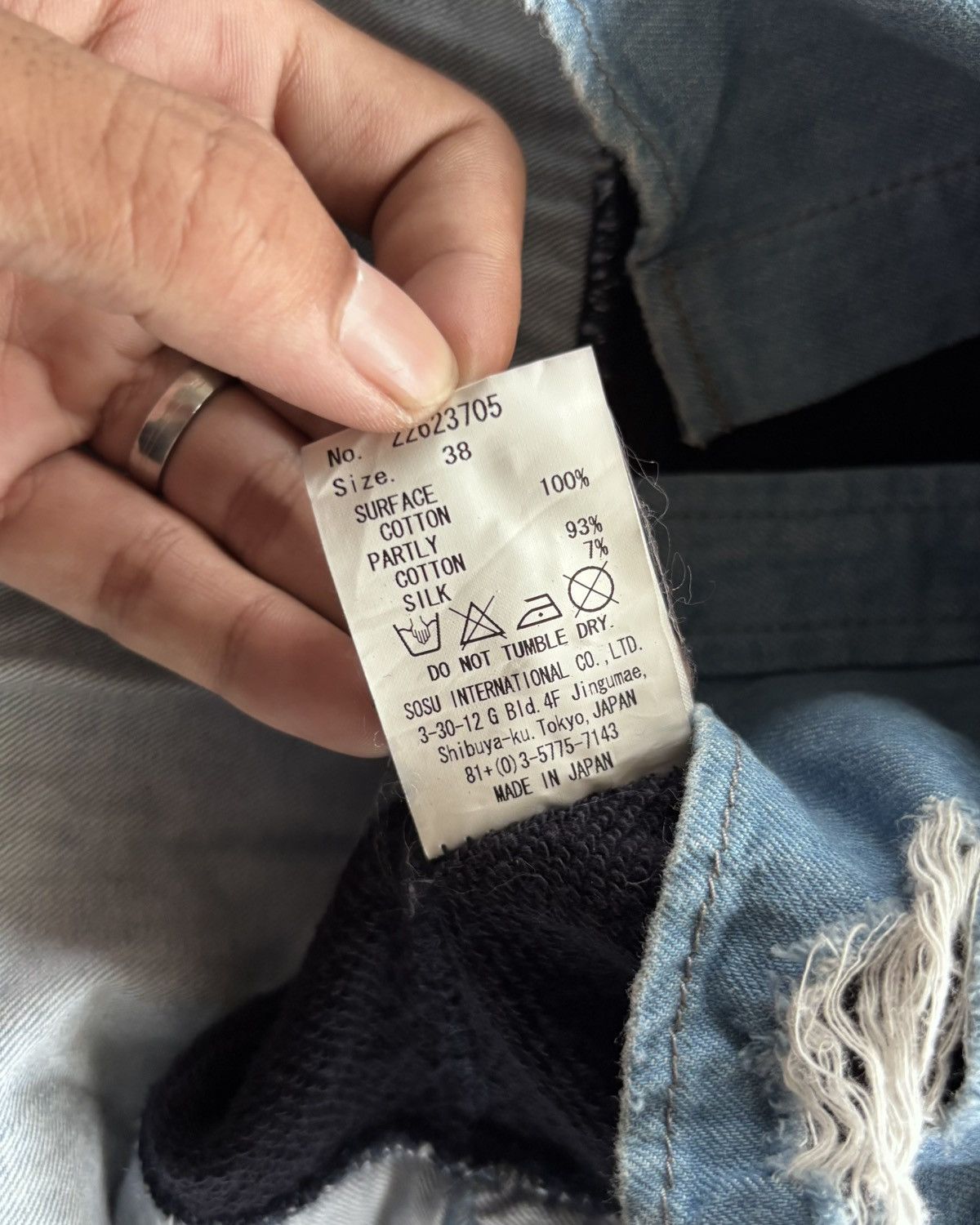 Japanese Brand × Maison MIHARA YASUHIRO Miharayusihiro Trashed Crewneck Size US L / EU 52-54 / 3 - 6 Thumbnail