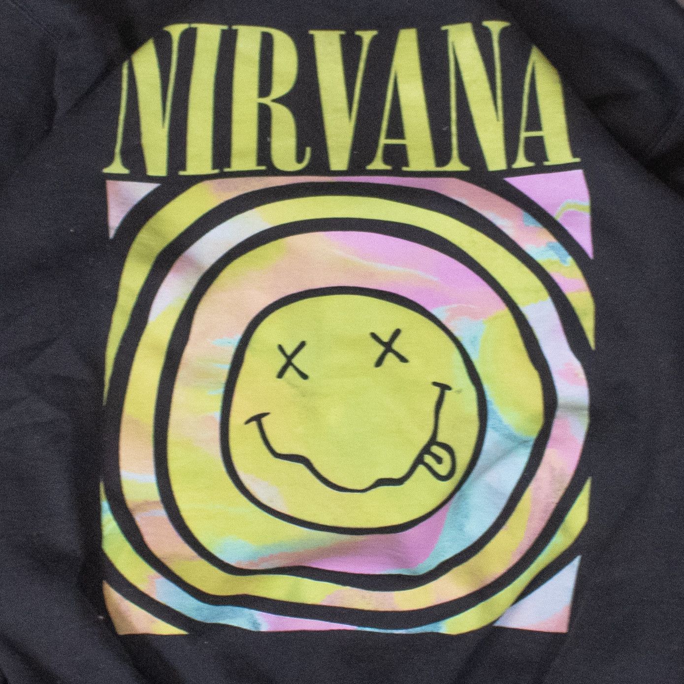 Gildan × Nirvana Nirvana Smile Reprint Black Crewneck Sweater Size US S / EU 44-46 / 1 - 4 Thumbnail