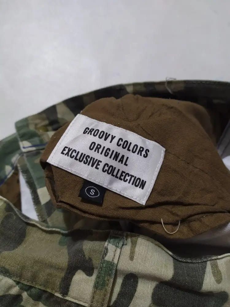 Japanese Brand Groovy Colours Camo Cargo Multipocket Tactical Pants Size US 29 - 12 Thumbnail