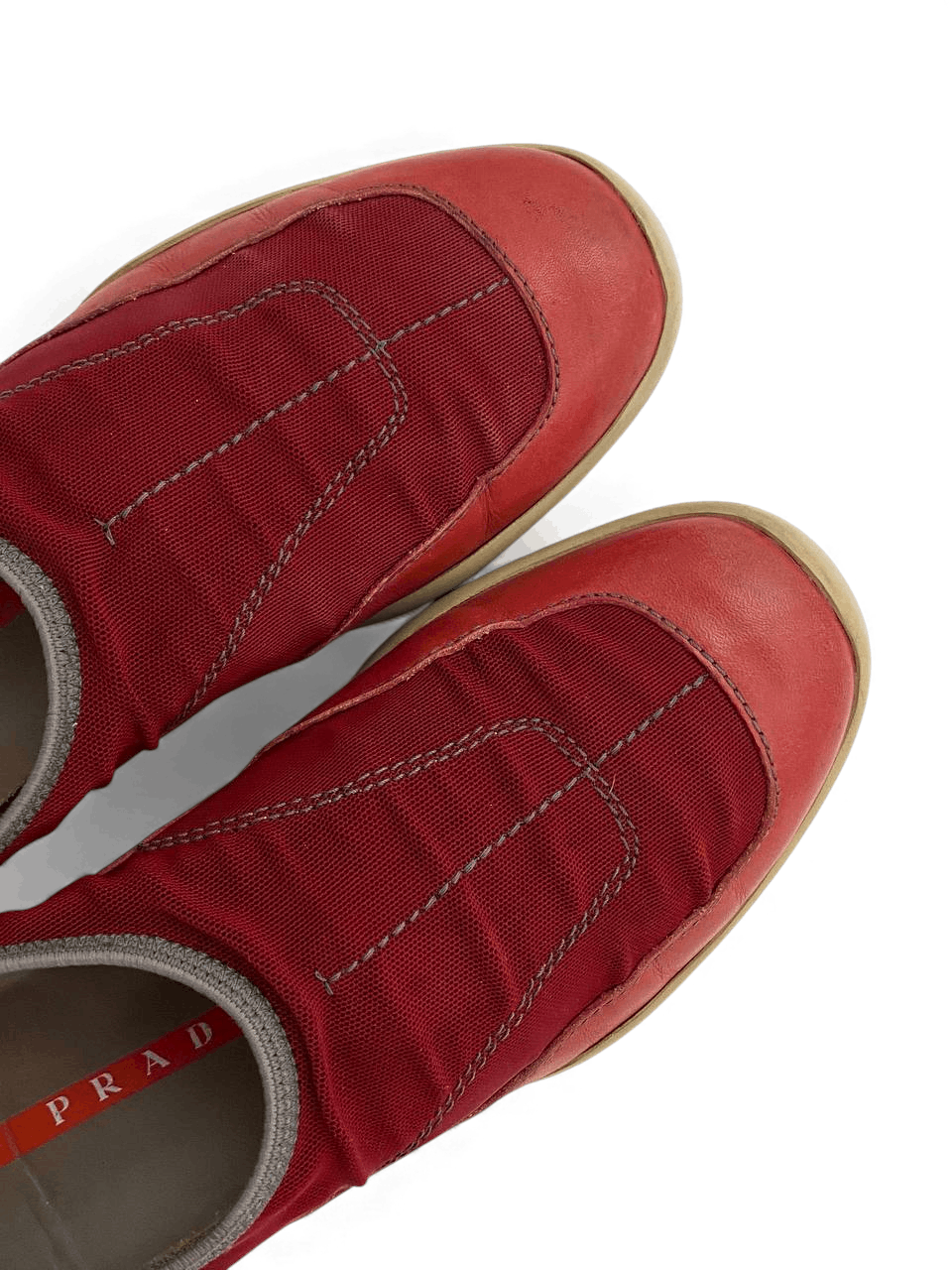 Prada Prada America Cup Red Low Top Sneakers Vintage Y2K Shoes Size US 7.5 / IT 37.5 - 6 Thumbnail