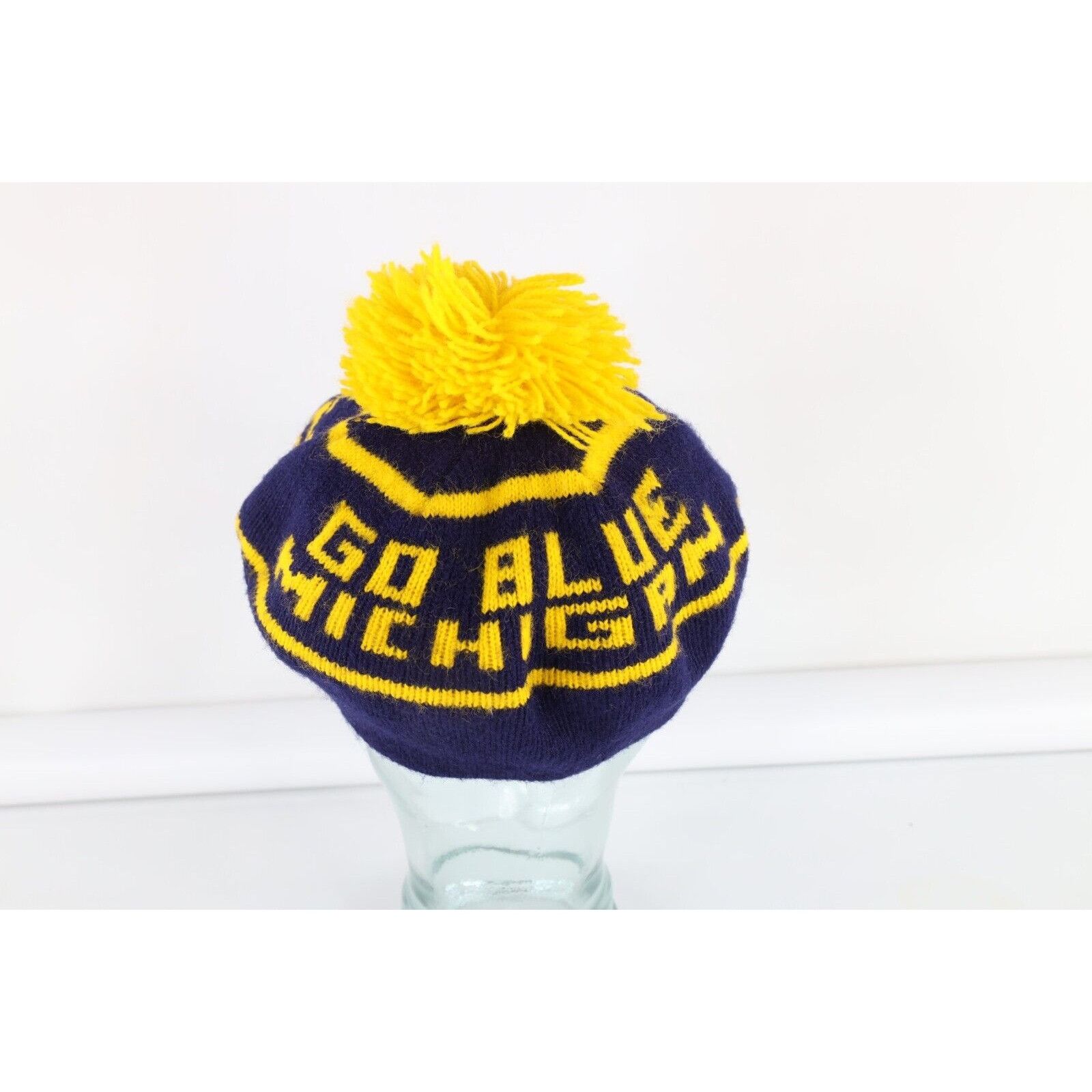 Vintage Vintage 80s 90s University of Michigan Knit Brimmed Beanie Size ONE SIZE - 4 Thumbnail