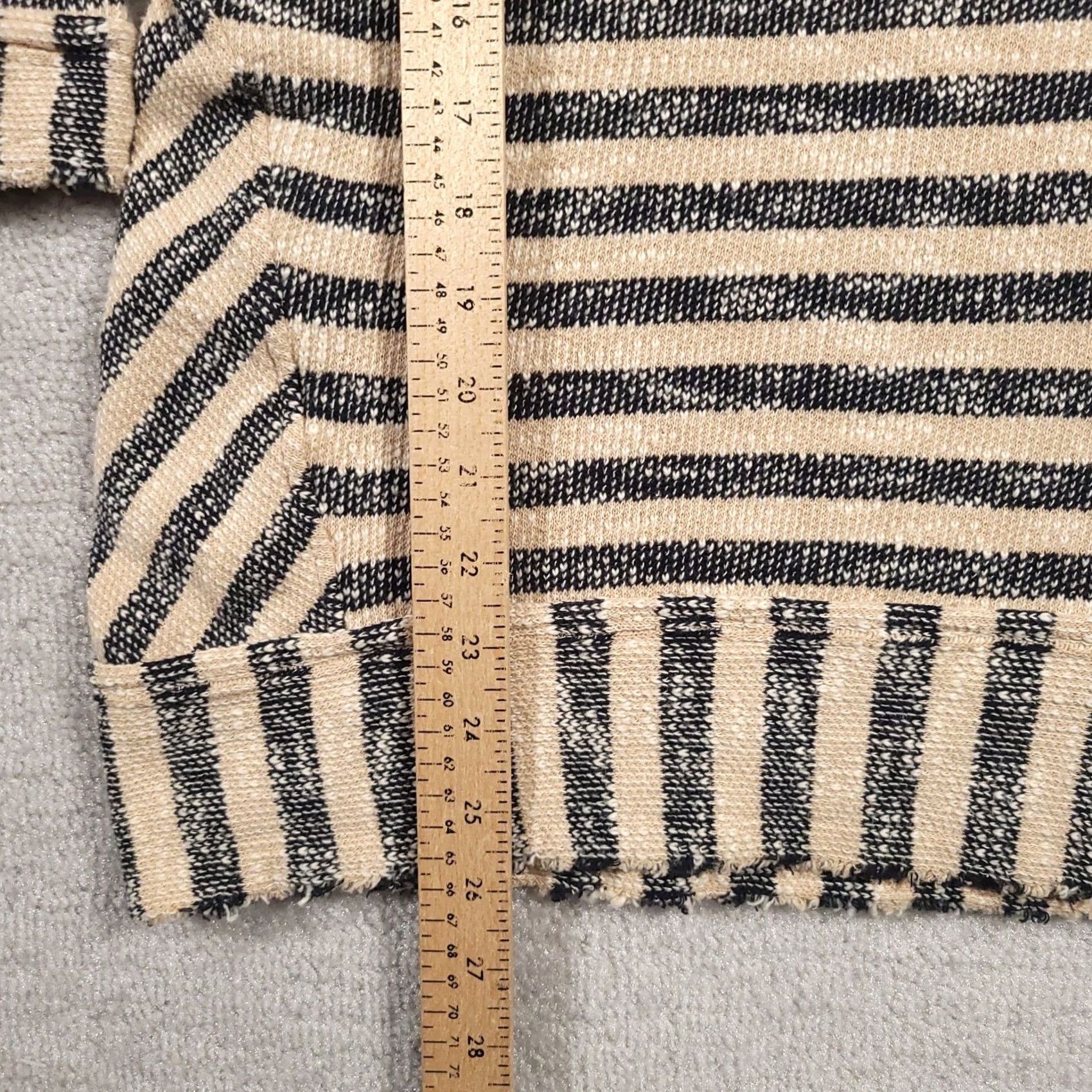 Soft Surroundings Soft Surroundings Shirt Women's Petite Medium PM Stripe Knit Long Sleeve Size M / US 6-8 / IT 42-44 - 7 Thumbnail