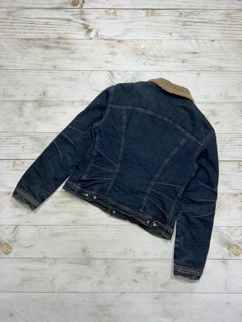 Dolce & Gabbana Vintage Dolce Gabbana Denim Jacket Sherpa Y2K Size L / US 10 / IT 46 - 15 Thumbnail