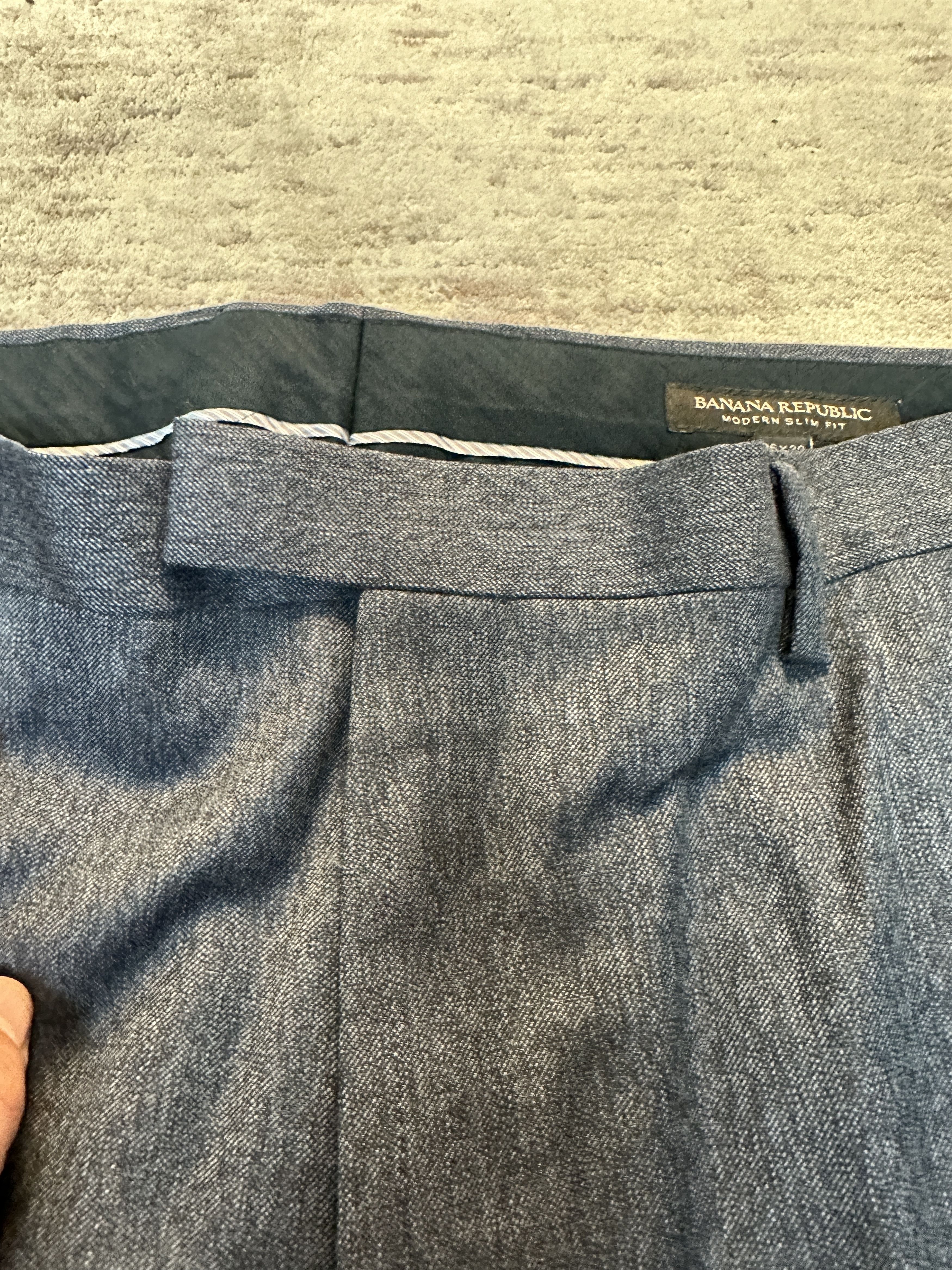 Banana Republic Banana Republic Men's Light Navy Modern Pants Size 36/30 Size US 36 / EU 52 - 3 Thumbnail