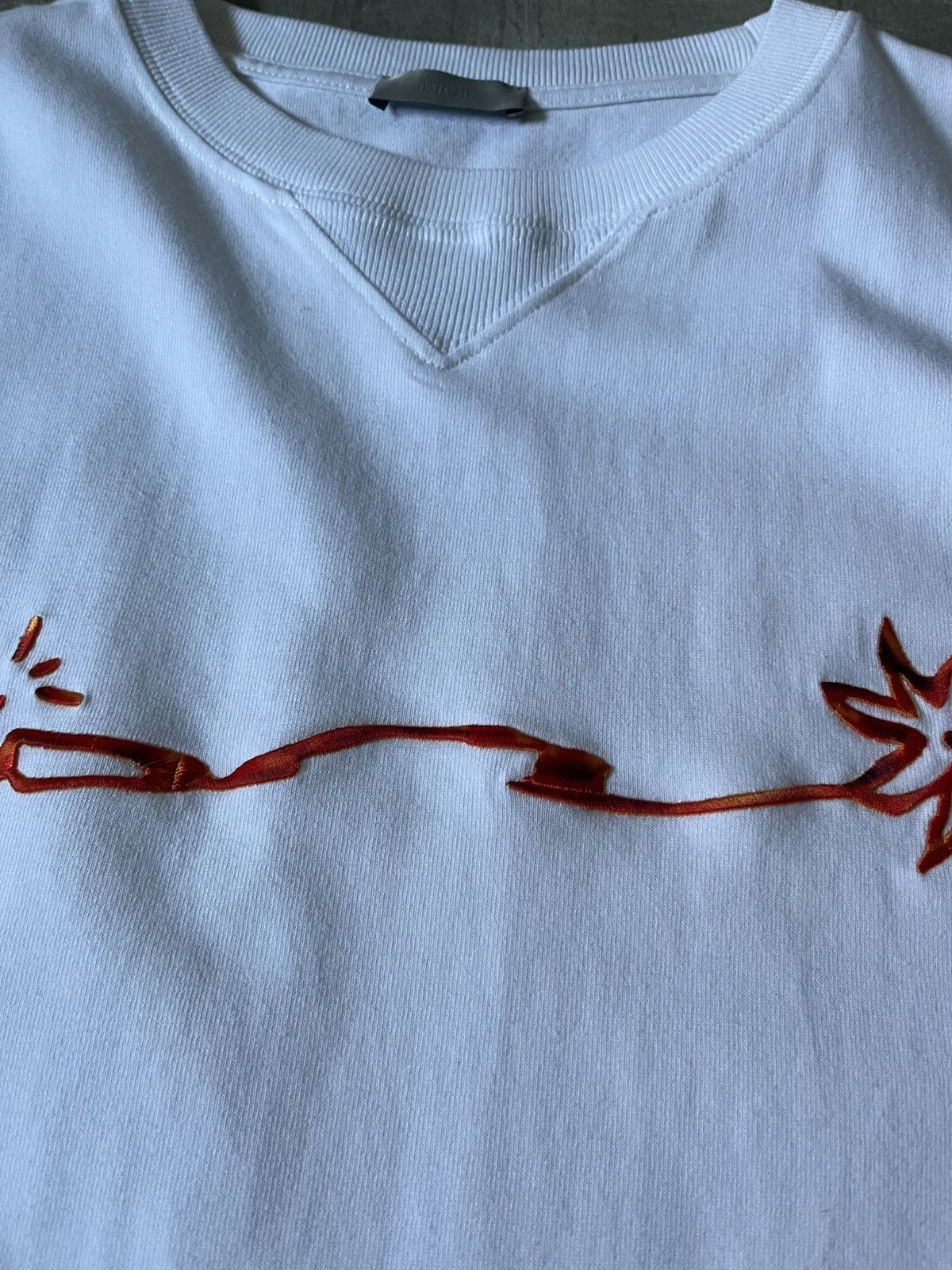 Dior × Travis Scott Dior Travis Scott Cactus Jack embroidered logo white T-shirt Size US L / EU 52-54 / 3 - 5 Thumbnail