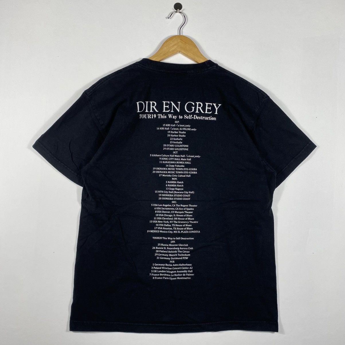 Band Tees Japanese Band DIR EN GREY This Way To Tour 2019 Tee Shirt Size US L / EU 52-54 / 3 - 5 Thumbnail