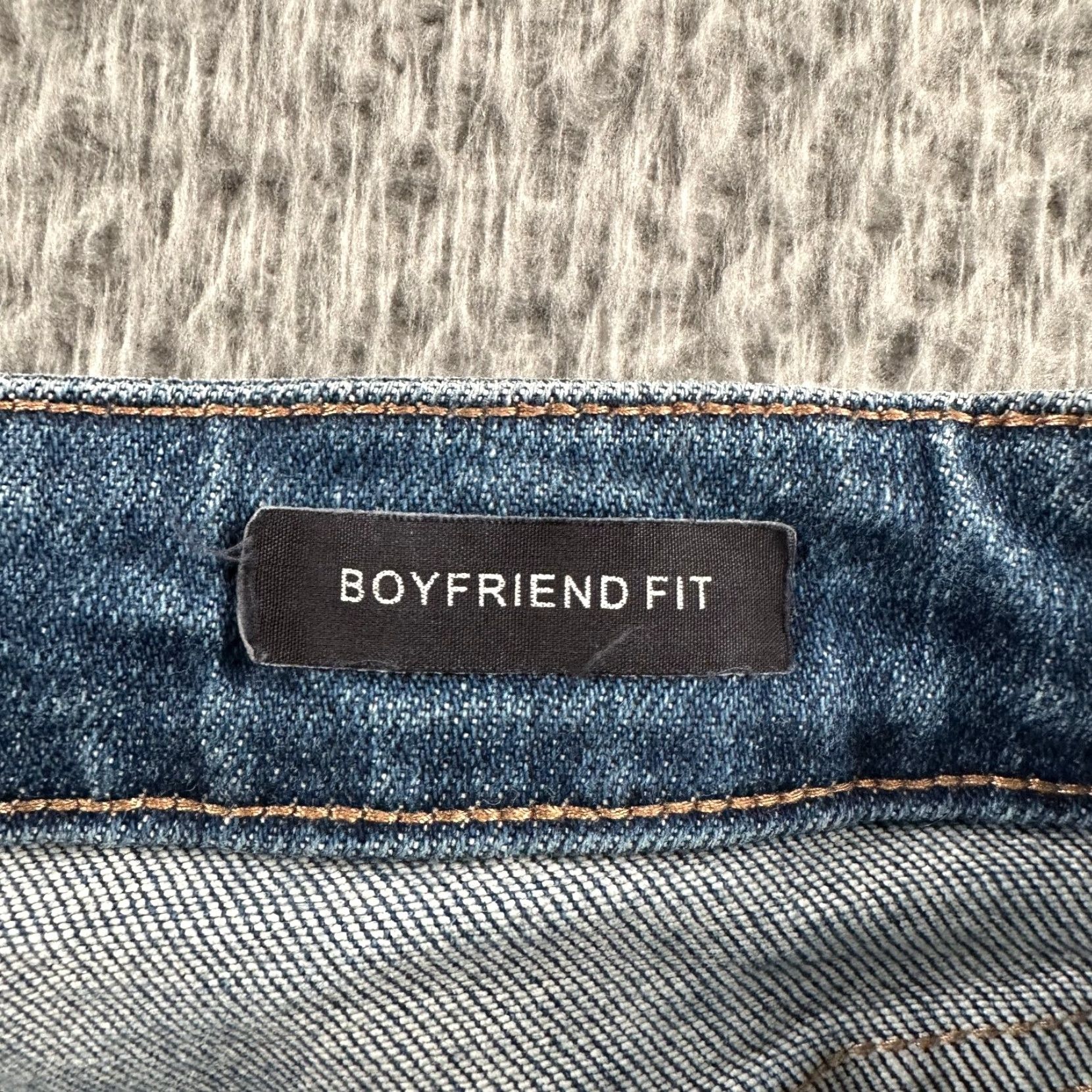 Vintage Judy Blue Jeans Women's Boyfriend Fit Distressed Stretch Blue 30 Inseam 27.5" Size 11/30 Moderate Wash High Rise Size 30" / US 8 / IT 44 - 6 Thumbnail