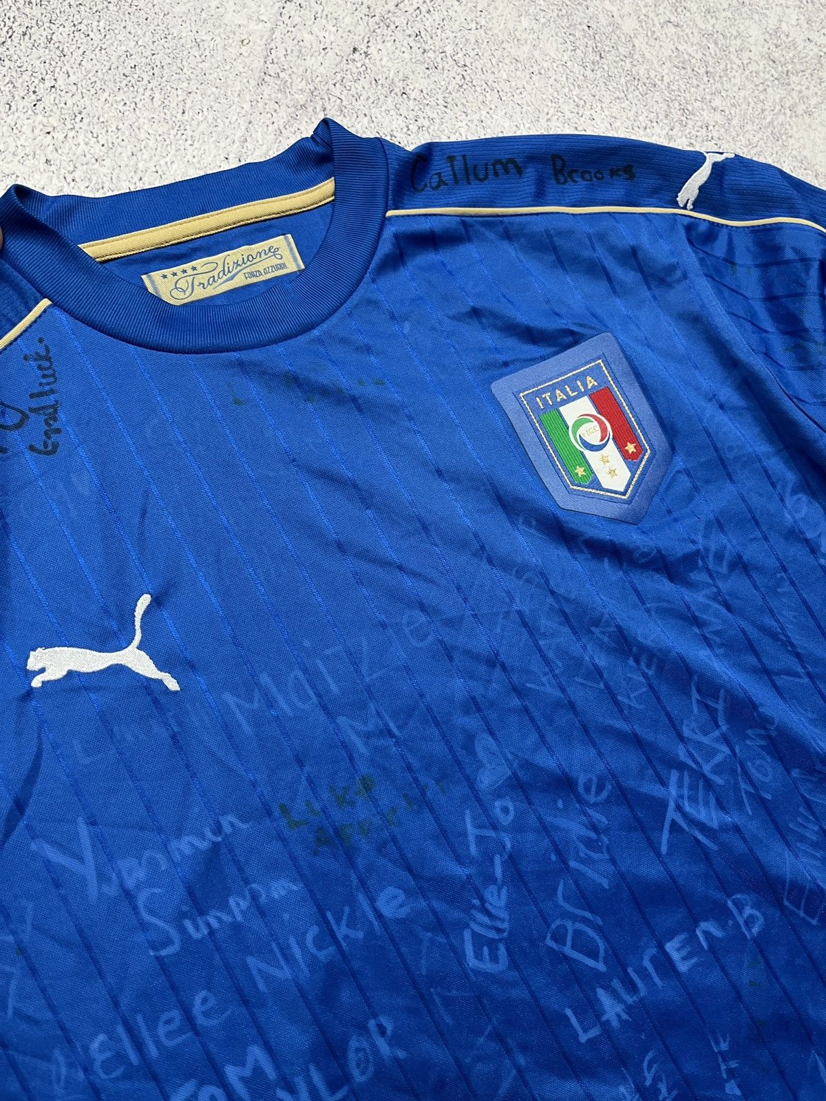 Puma Puma Italy 2016/17 Soccer Jersey Longsleeve Blokecore Shirt Size US XXL / EU 58 / 5 - 12 Thumbnail