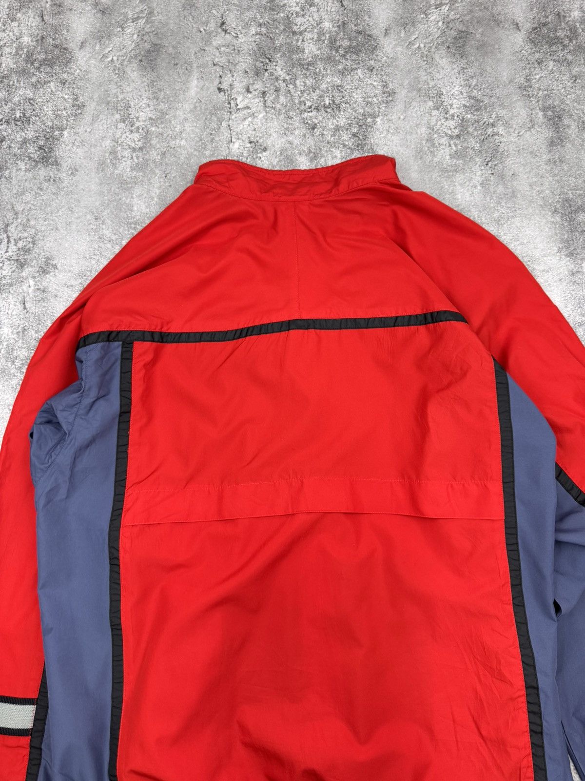 Nike Nike Men Vintage Windbreaker Jacket Red / Grey Zip Up Size US XL / EU 56 / 4 - 10 Thumbnail