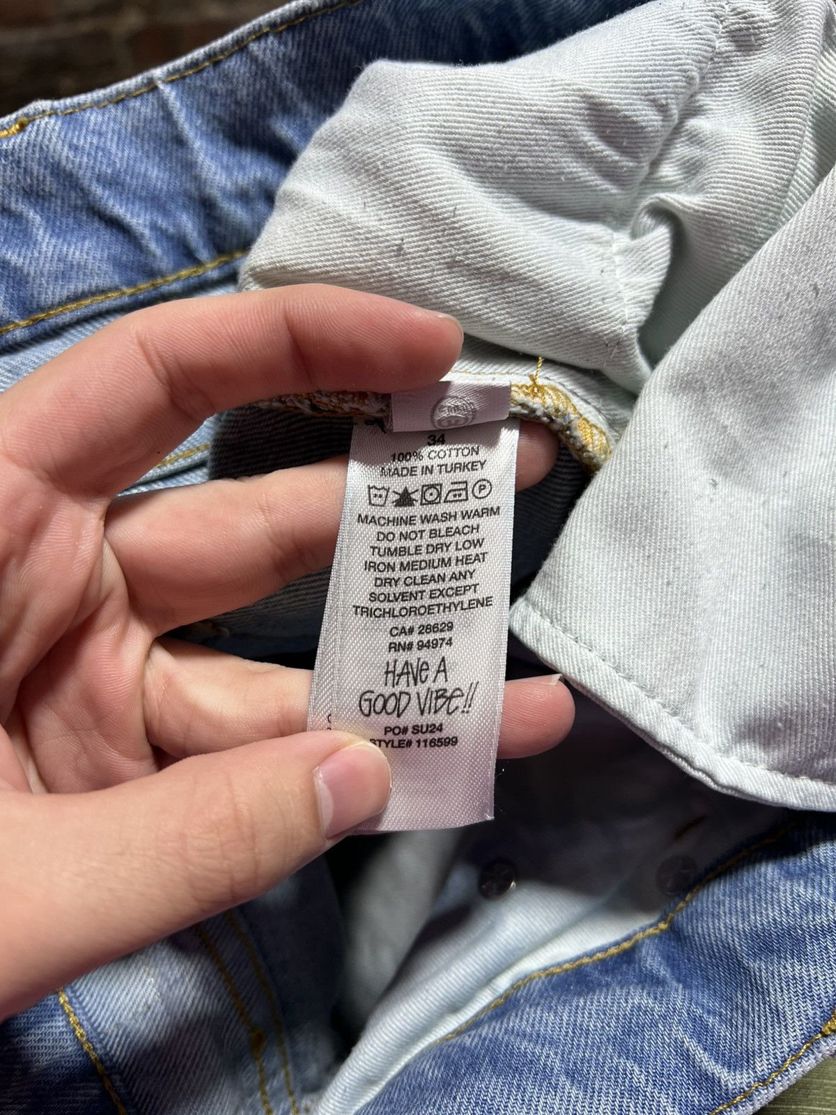 Stussy Stussy BIG OL Light Wash Jeans Size US 34 / EU 50 - 4 Thumbnail