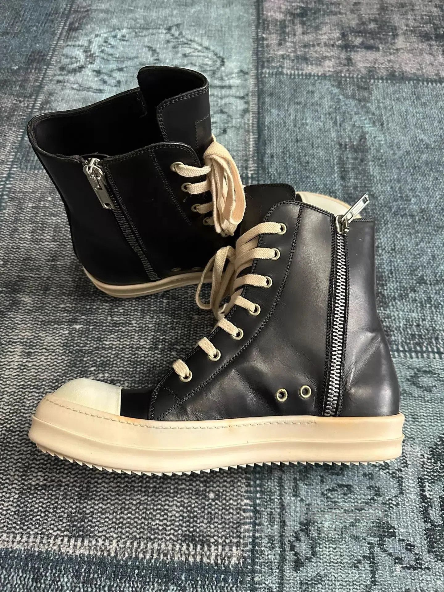 Rick Owens Black High. Size US 9 / EU 42 - 3 Thumbnail