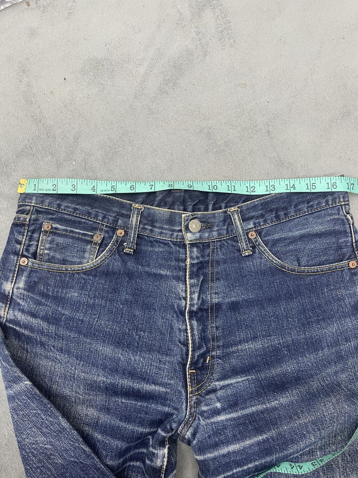 Burgus Plus × Japanese Brand ARCHIVE🔥BURGUS PLUS HINOYA DISTRESS DENIM Size US 34 / EU 50 - 9 Thumbnail