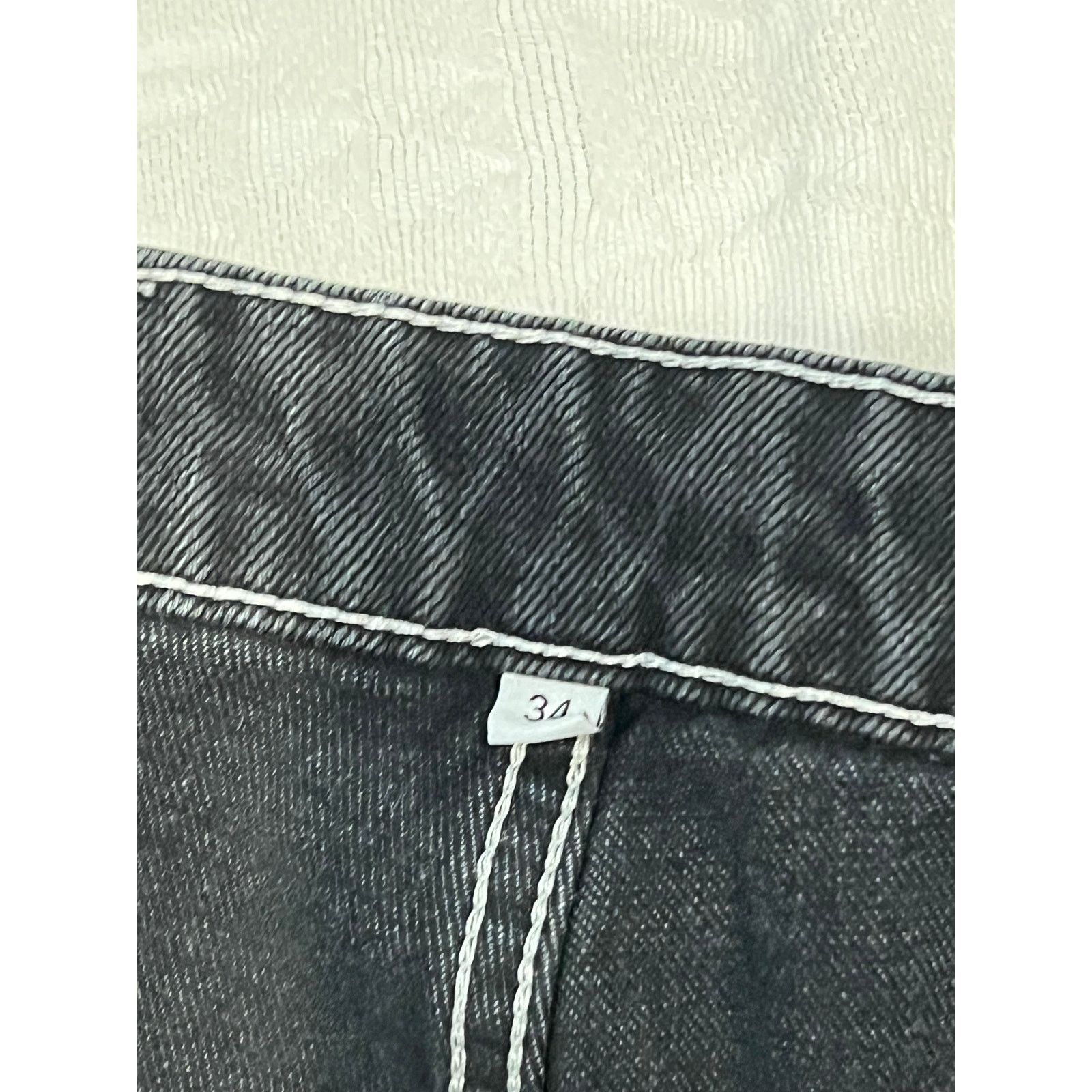 8THWNDR 8THWNDR Washed Baggy Black Skater Carpenter Jeans 34x30 Size US 34 / EU 50 - 4 Thumbnail