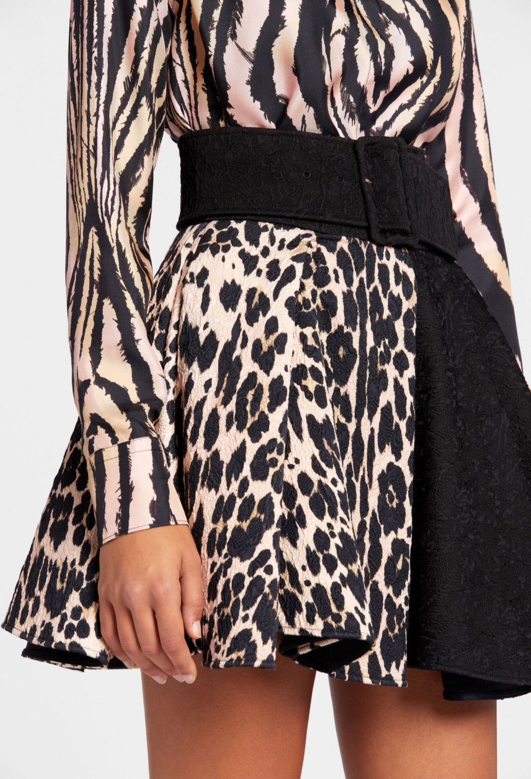 Roberto Cavalli Roberto Cavalli Queen Of Sicily-Print Mini Skirt size 40 Size 27" / US 4 / IT 40 - 1 Thumbnail