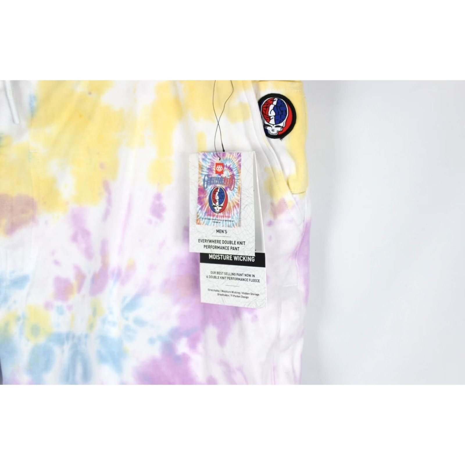 686 686 Men's Grateful Dead Everywhere Fleece Sweatpants Jogger 3XL Tie Dye Size US 39 - 4 Thumbnail