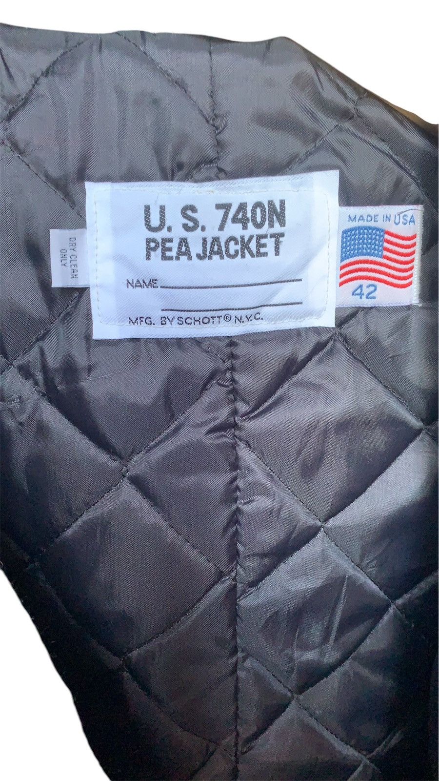 Designer × Schott U.S.740N PEA JACKET BY SCHOTT Size US L / EU 52-54 / 3 - 7 Thumbnail